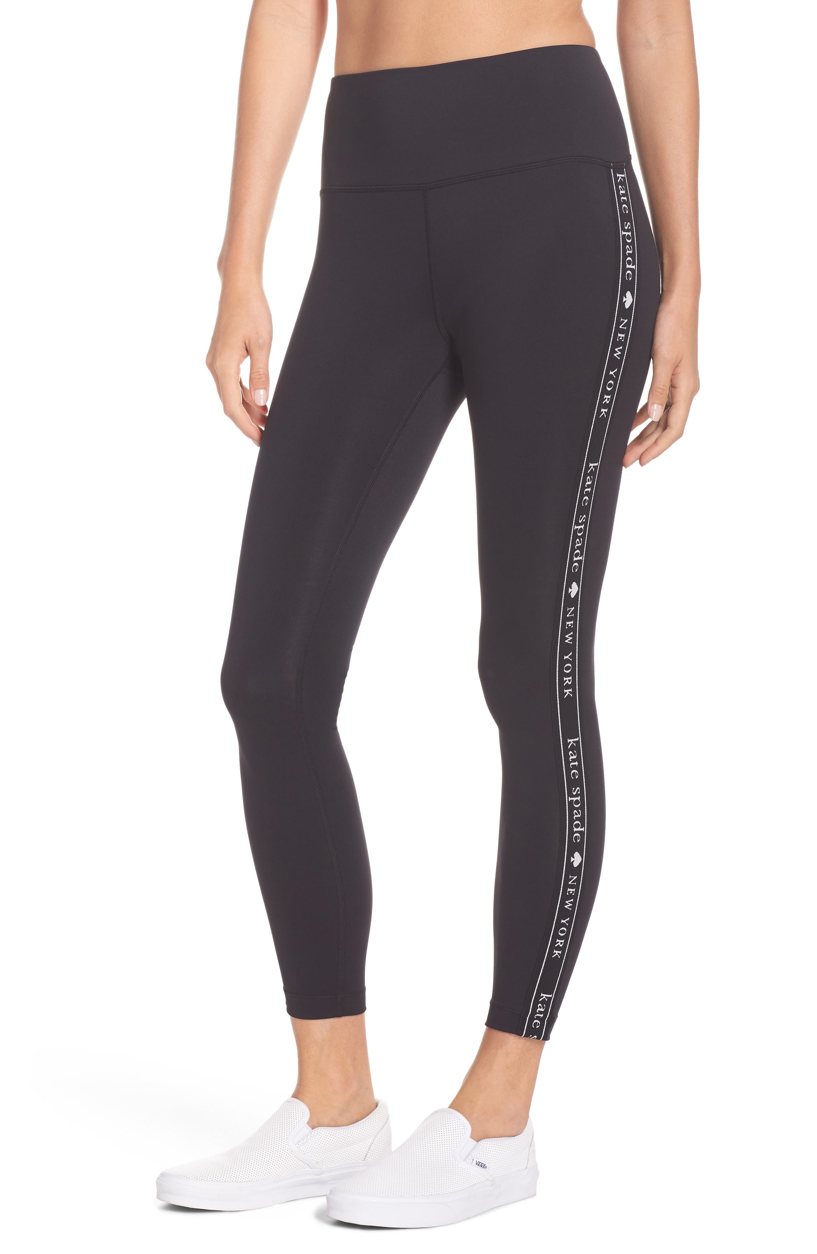 Kate Spade New York Logo Crop Leggings, Black
