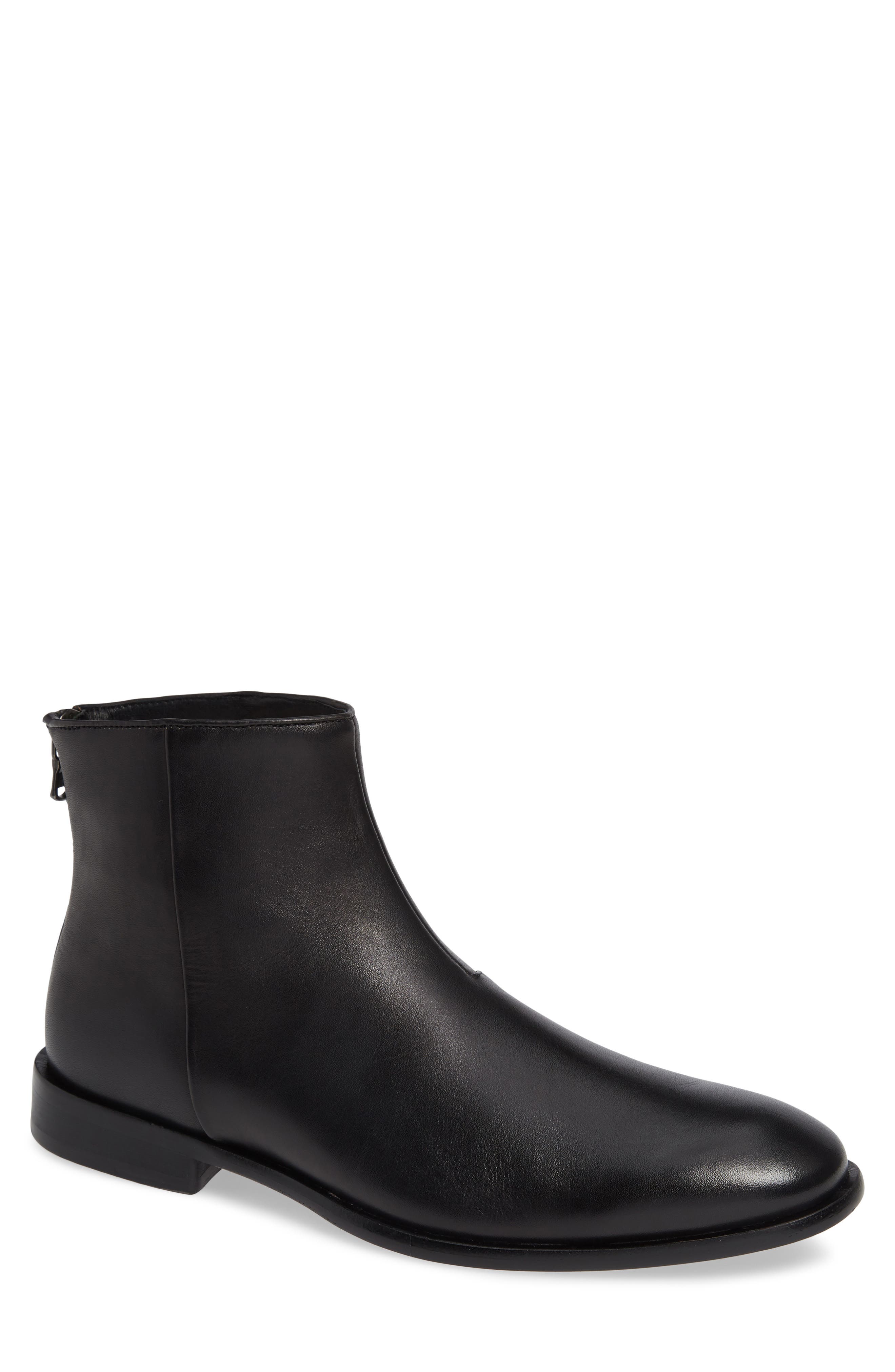 John Varvatos Star Usa Nyc Back Zip Boot, Black