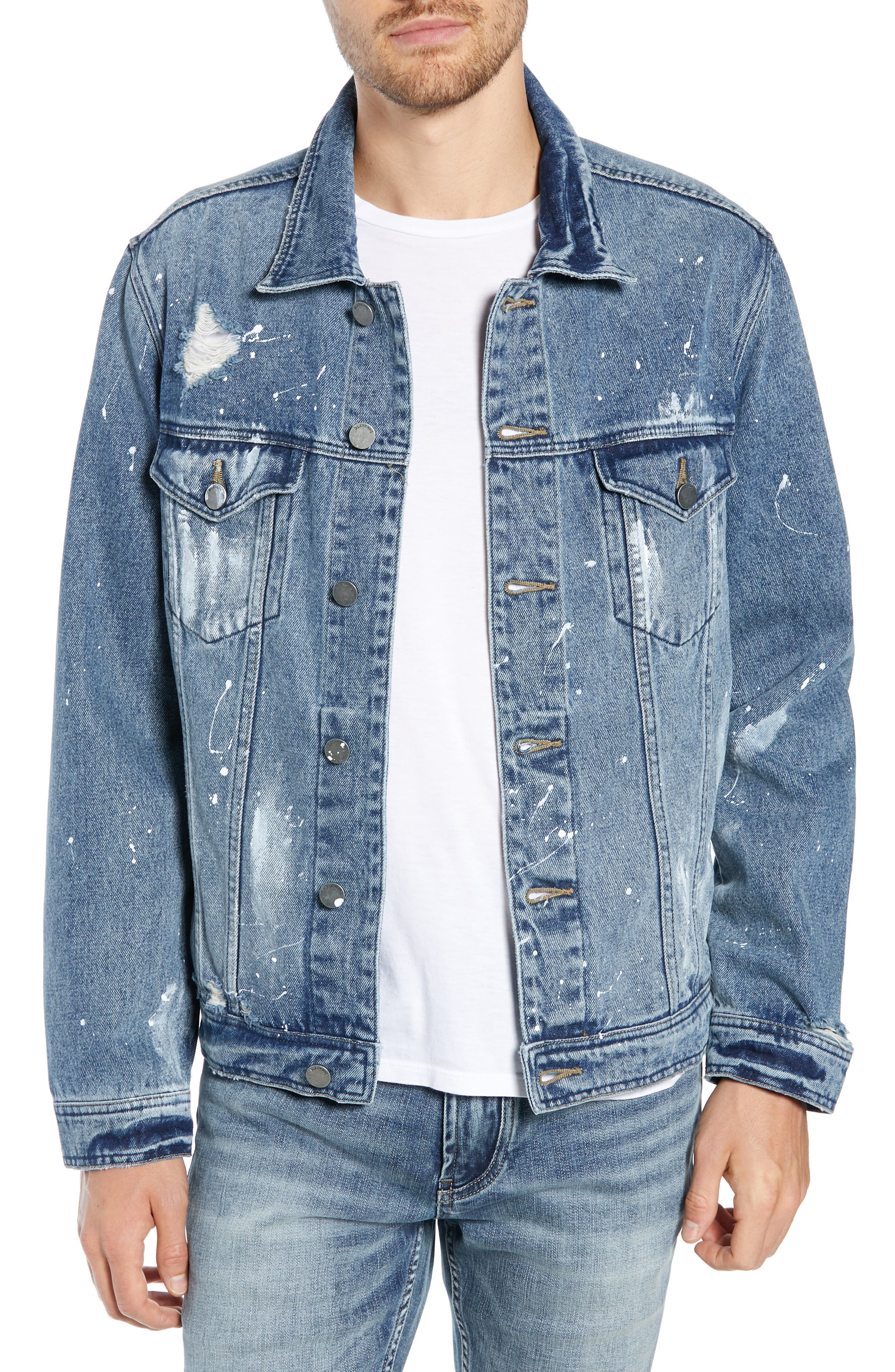 BLANKNYC Distressed Denim Trucker Jacket Nordstrom