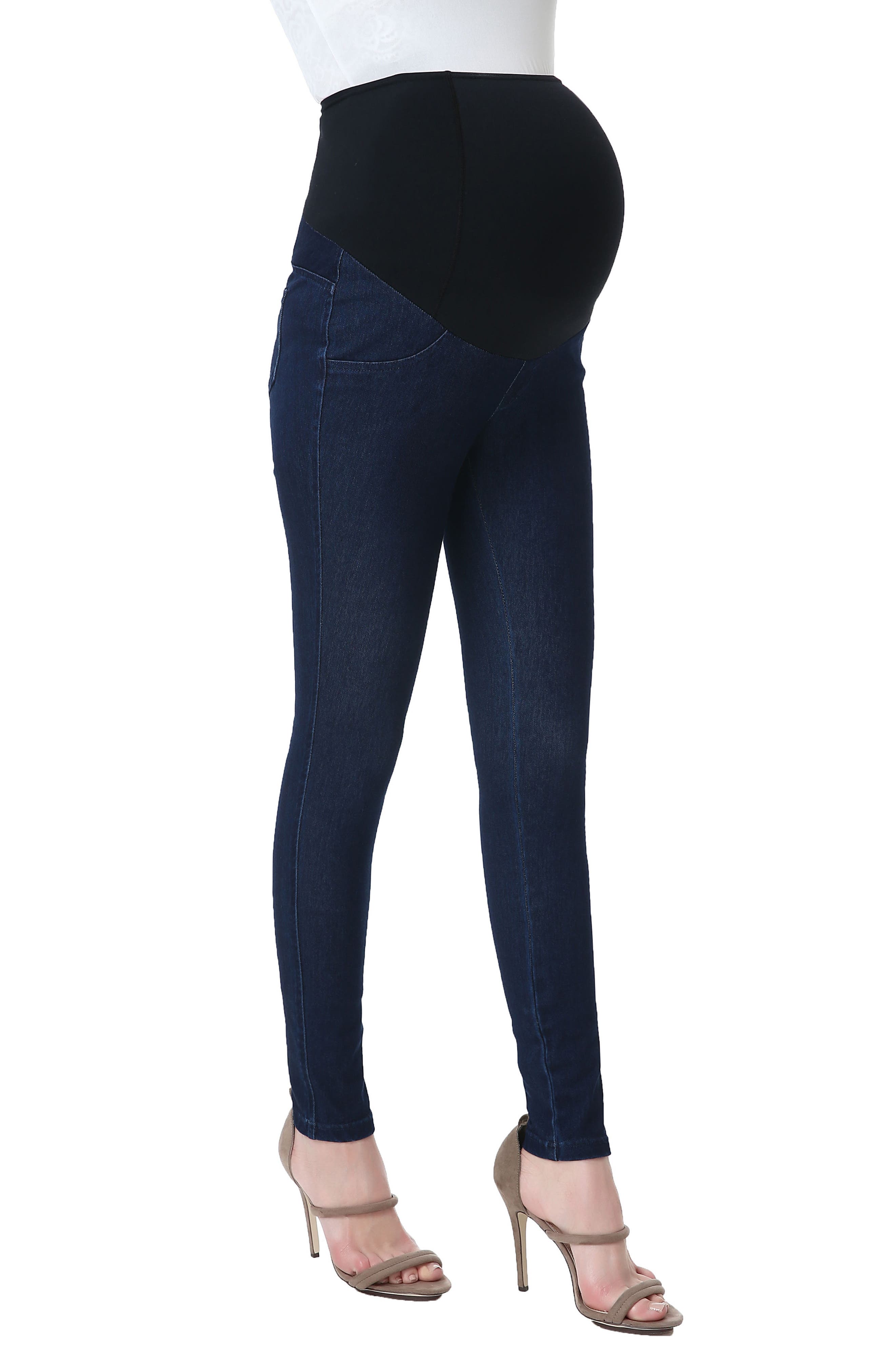 Kimi And Kai Sadie Over The Belly Maternity Denim Leggings