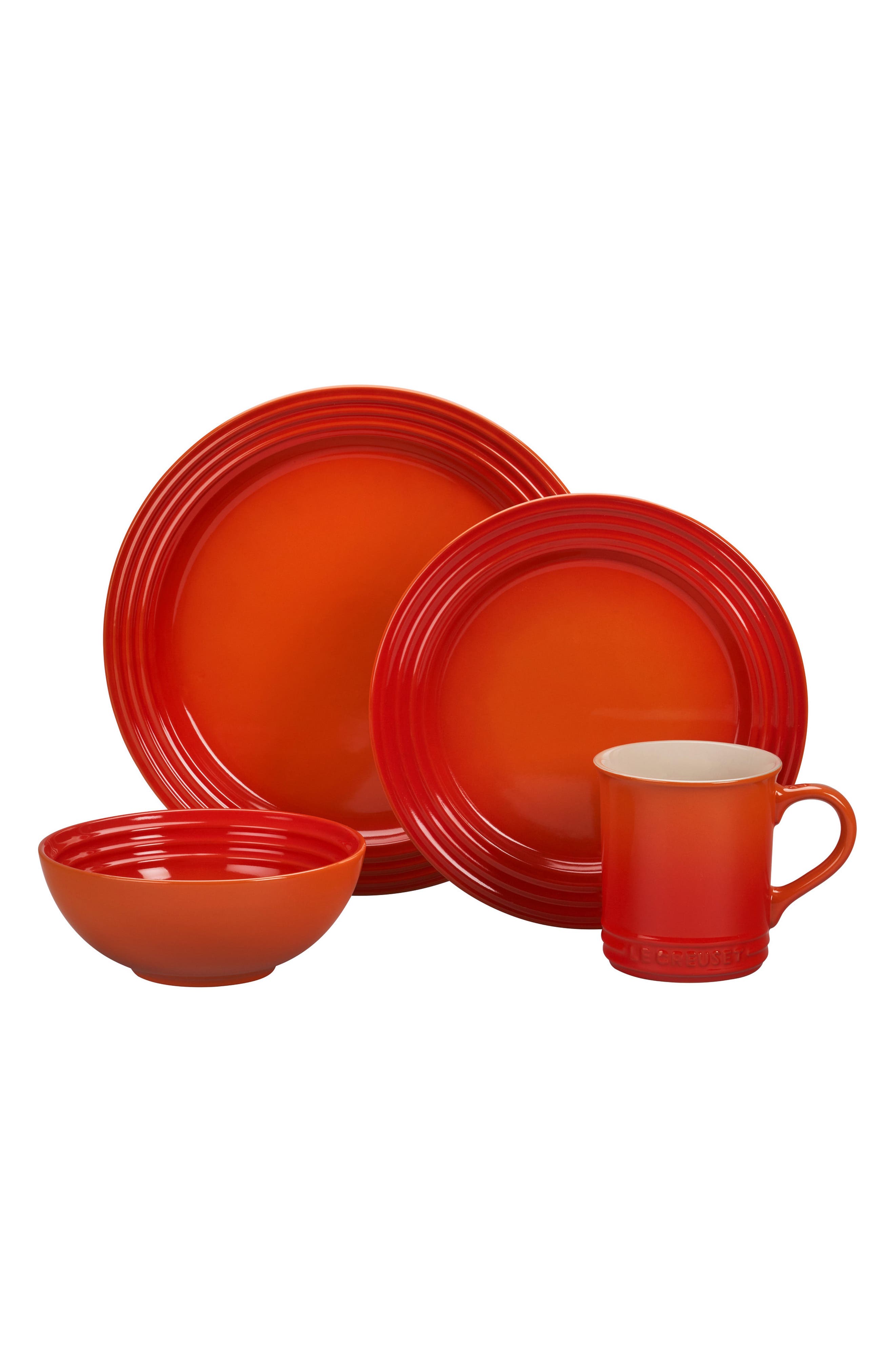 UPC 630870248532 product image for Le Creuset 16-Piece Stoneware Dinnerware Set, Size One Size - Orange | upcitemdb.com