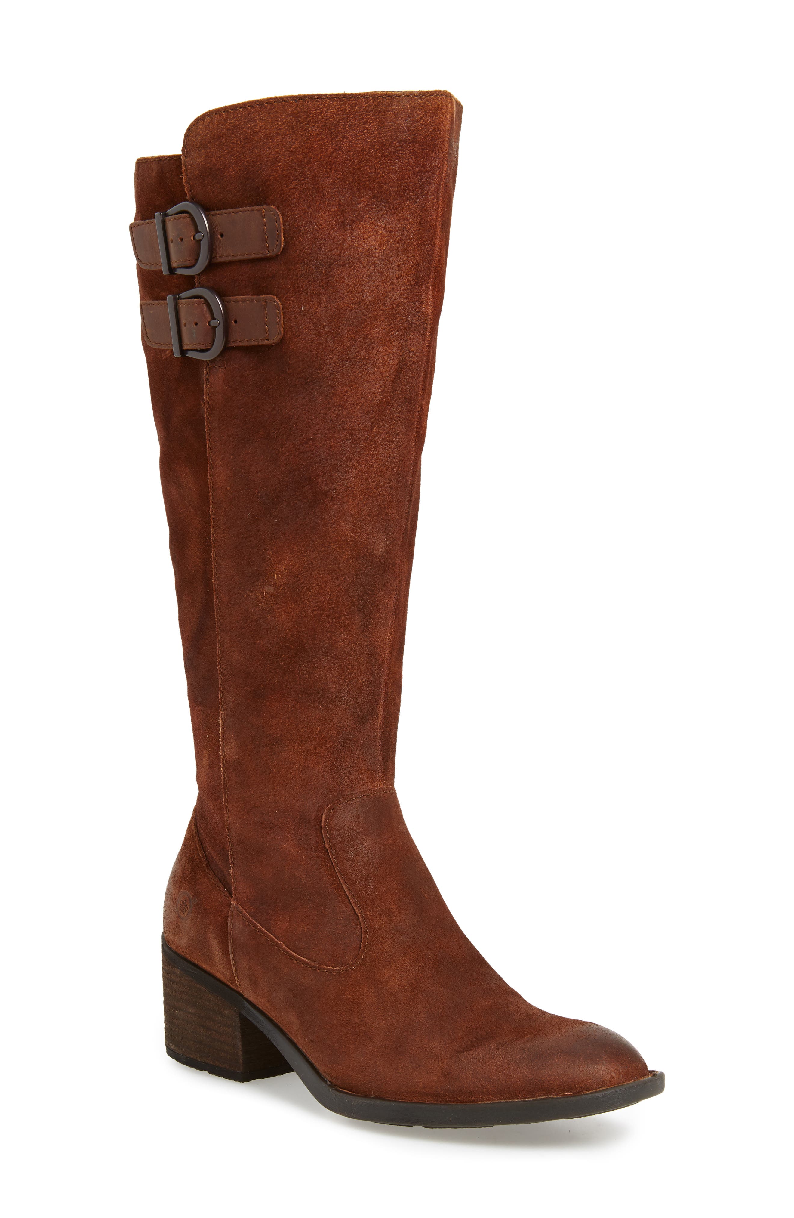 B?rn Basil Knee High Boot, Wide Calf- Brown