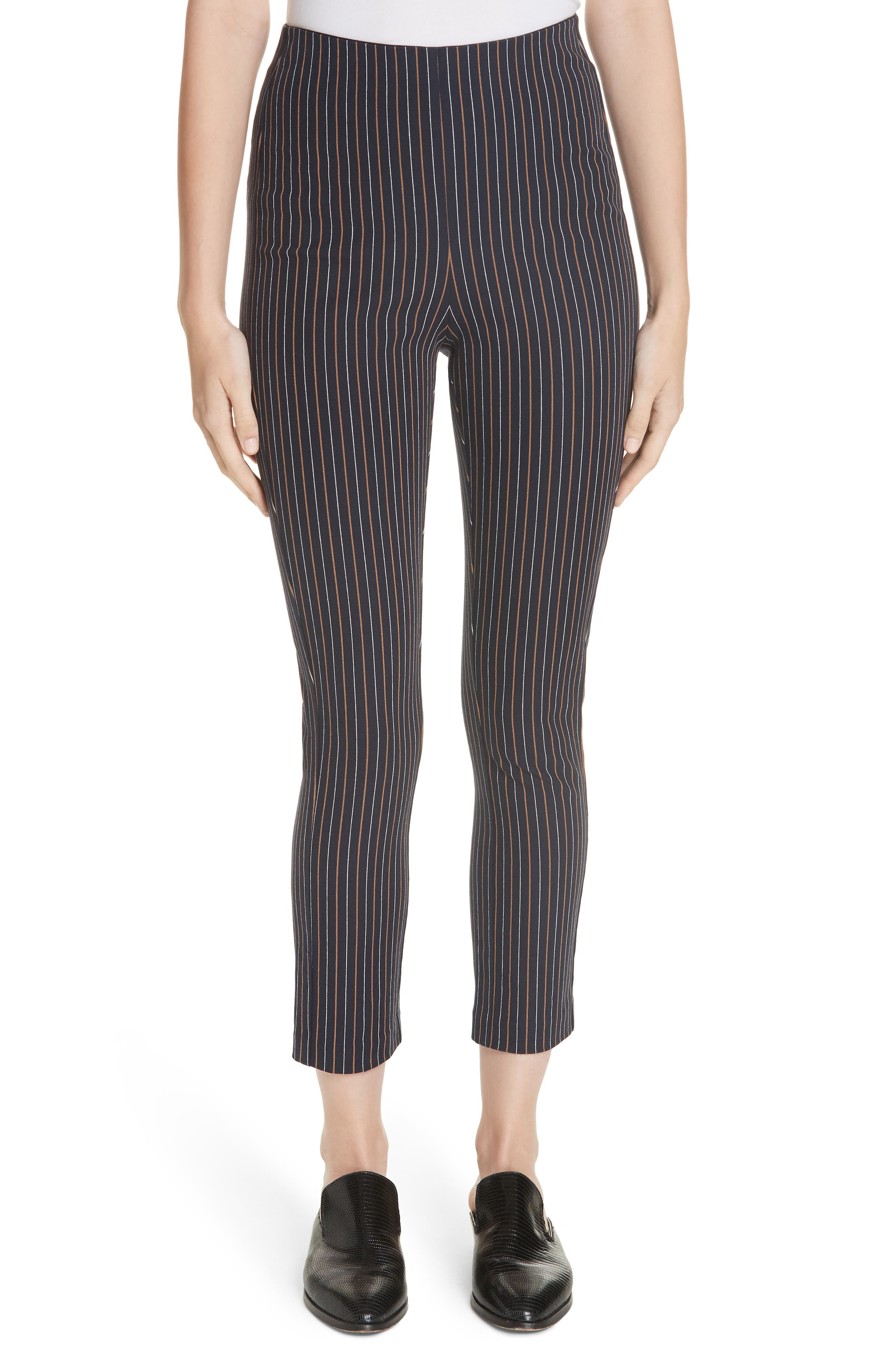 Derek Lam 10 Crosby Back Zip Leggings, Blue