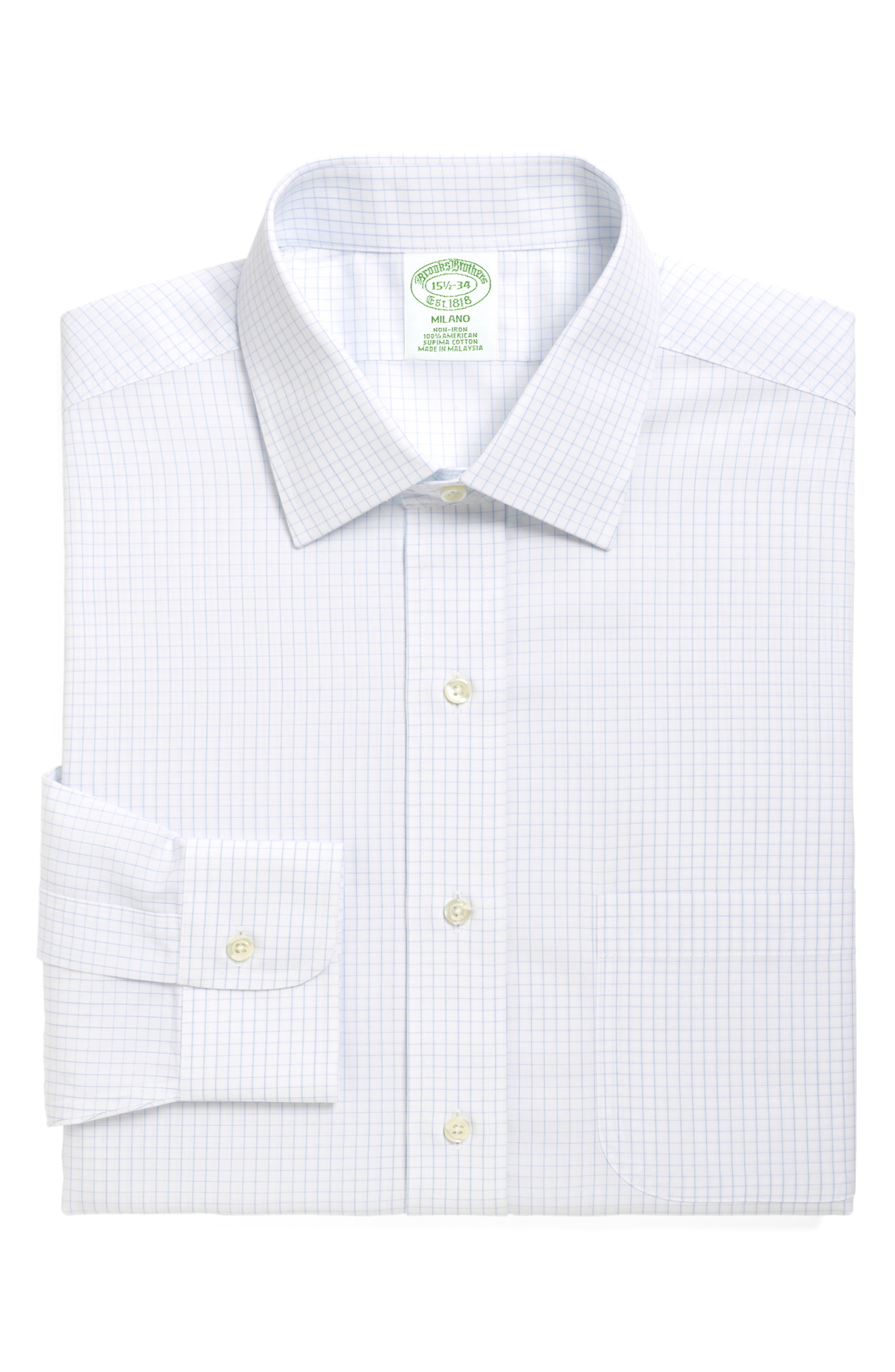 Brooks Brothers Trim Fit Check Dress Shirt (3 For $207)