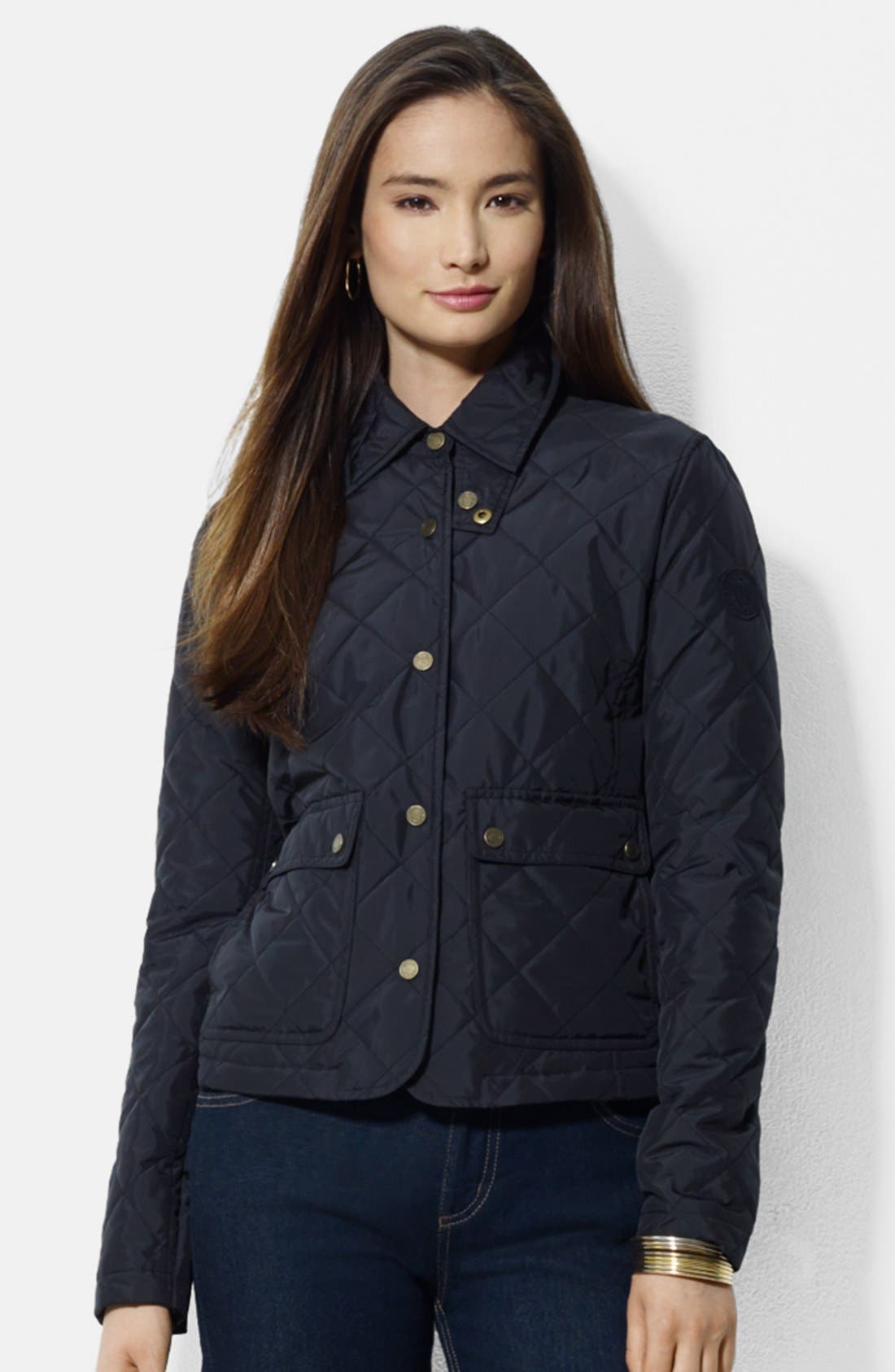 Lauren Ralph Lauren Quilted Barn Jacket (Regular & Petite) Nordstrom