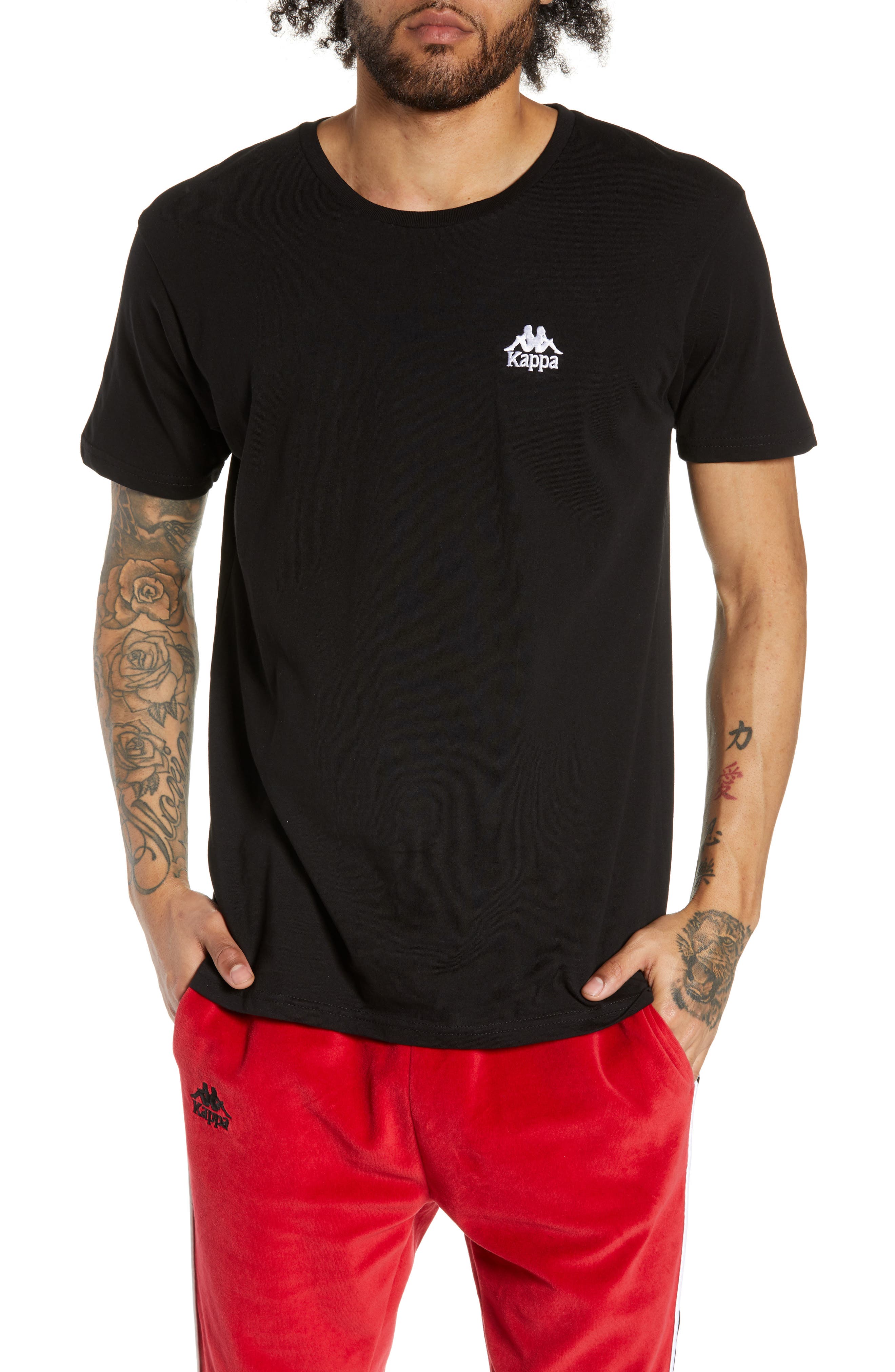 Kappa Active Authentic Bzalaya Logo T-Shirt, Black