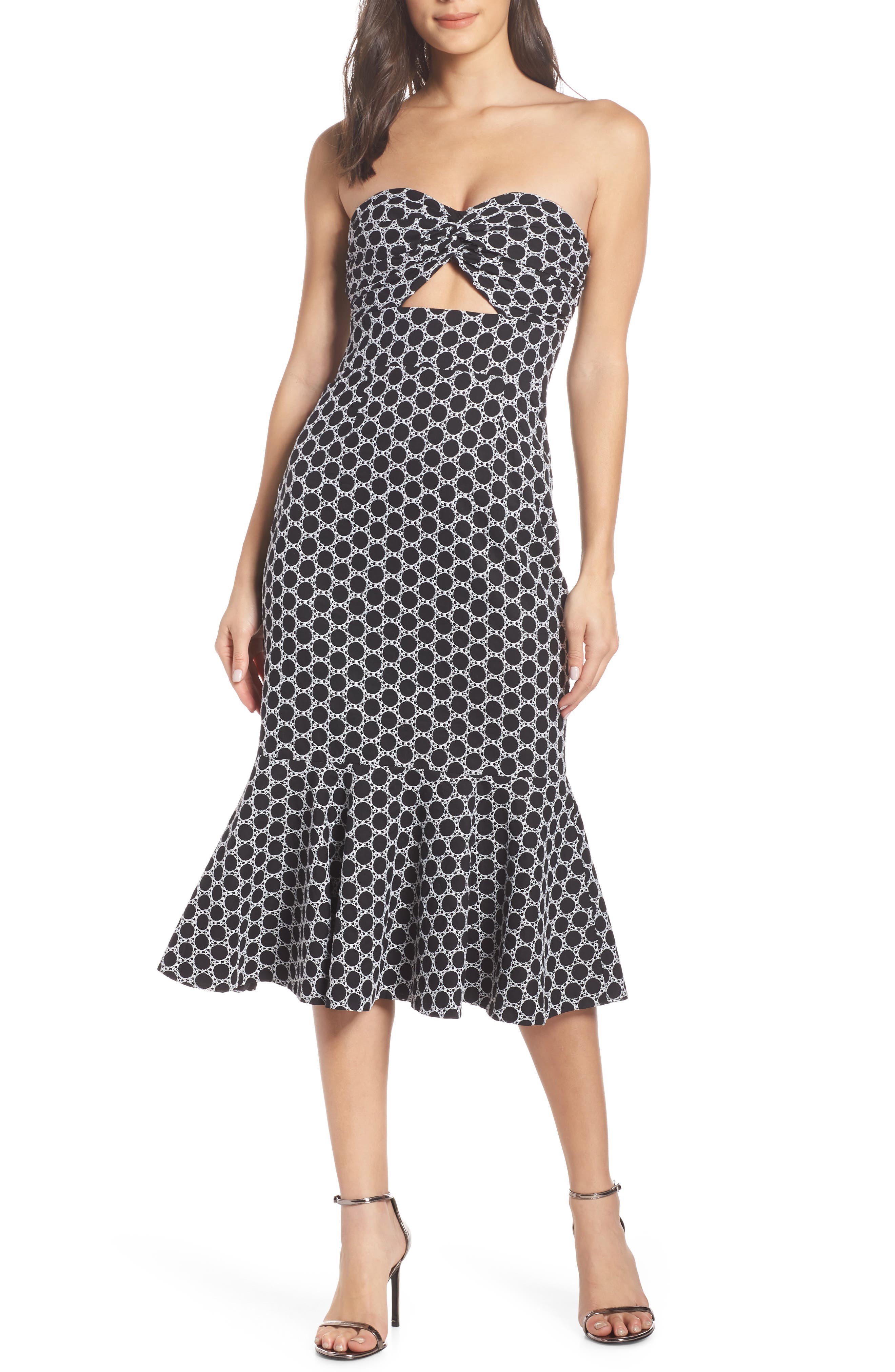 Keepsake The Label Belong Embroidered Cutout Dress, Black