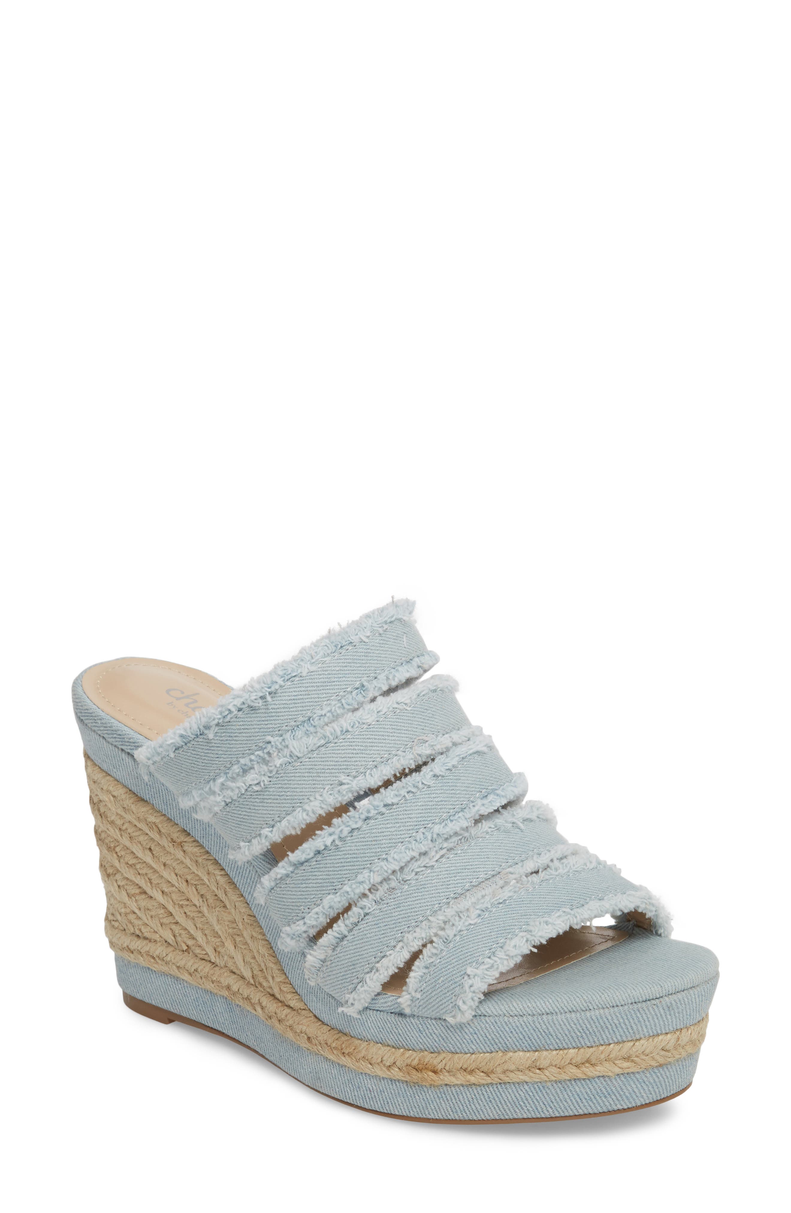 Charles By Charles David Loyal Wedge Sandal- Blue