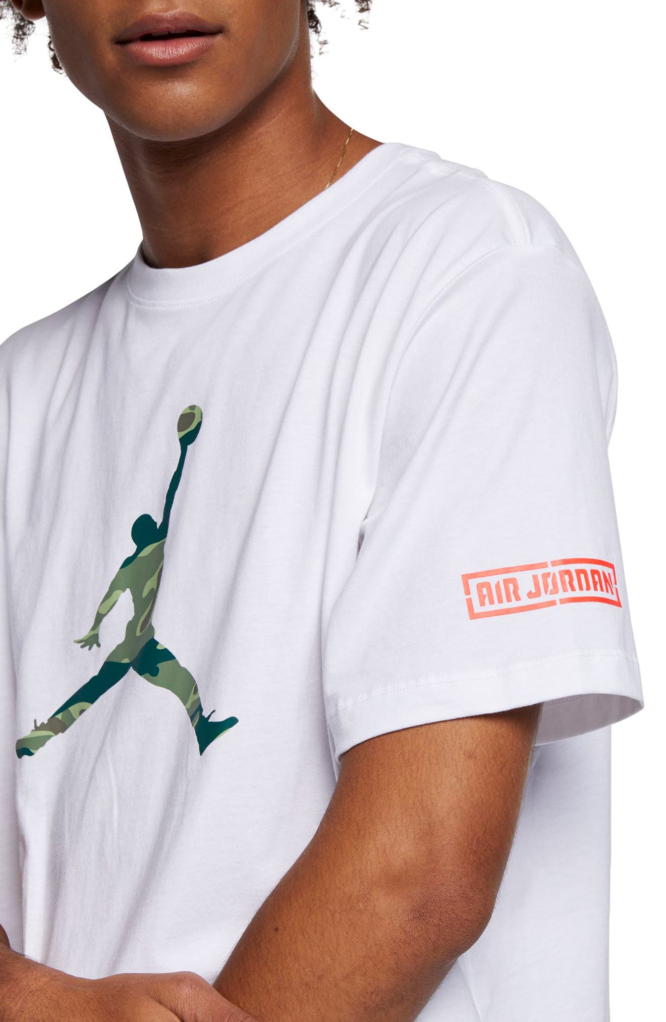 Jordan Camo Jumpman T-Shirt, White