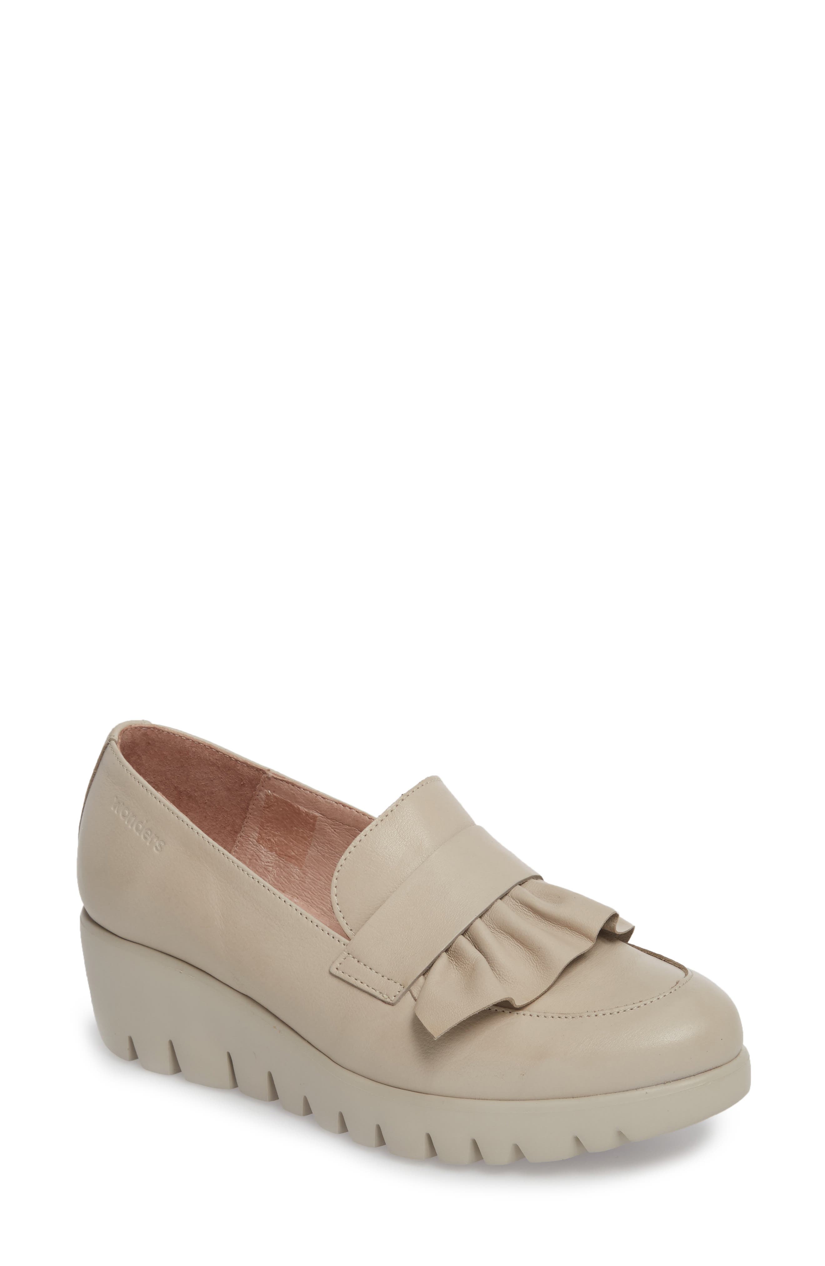 Wonders Loafer Wedge - Grey