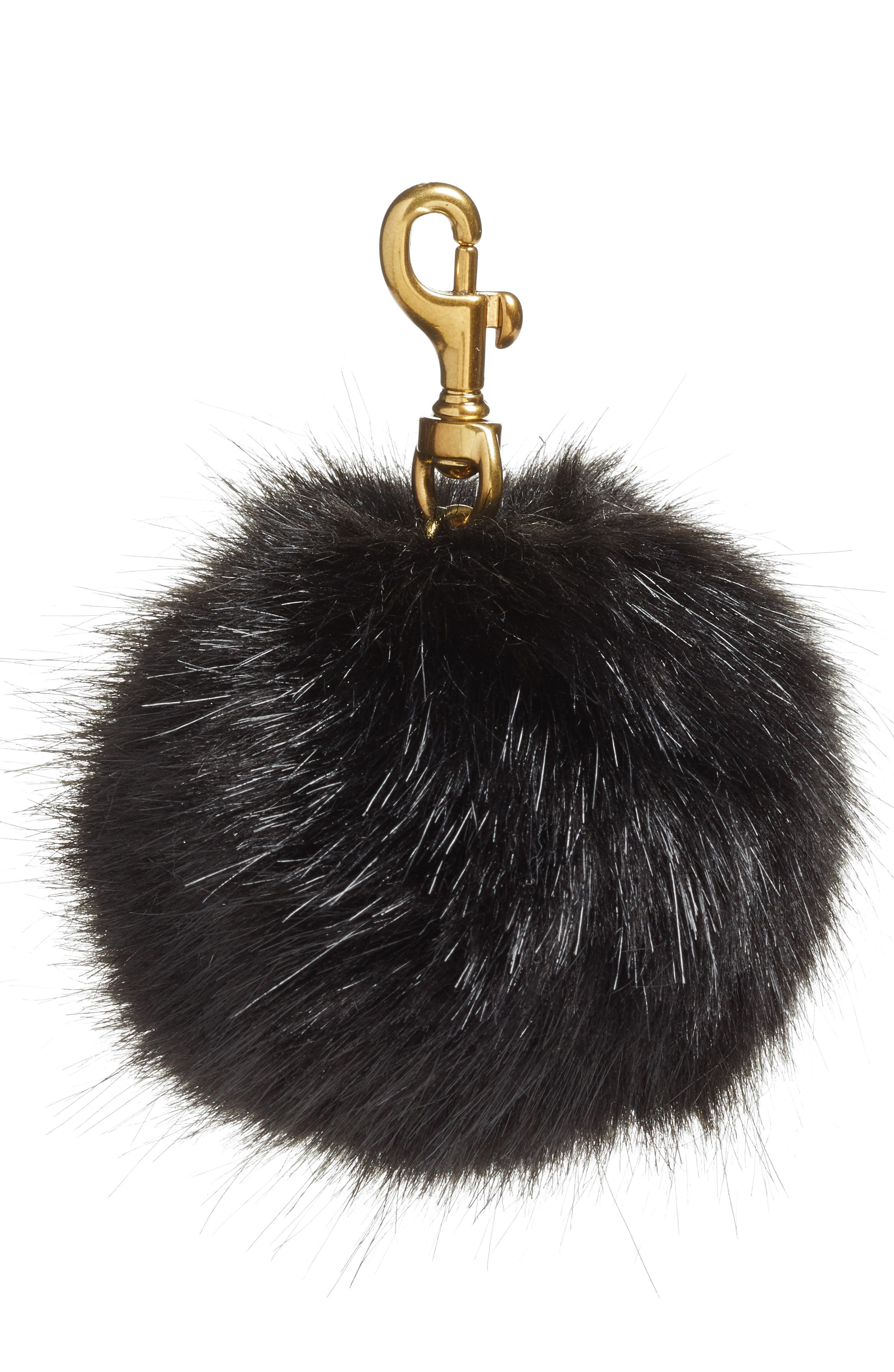 J.Crew Faux Fur Pompom Keychain Nordstrom
