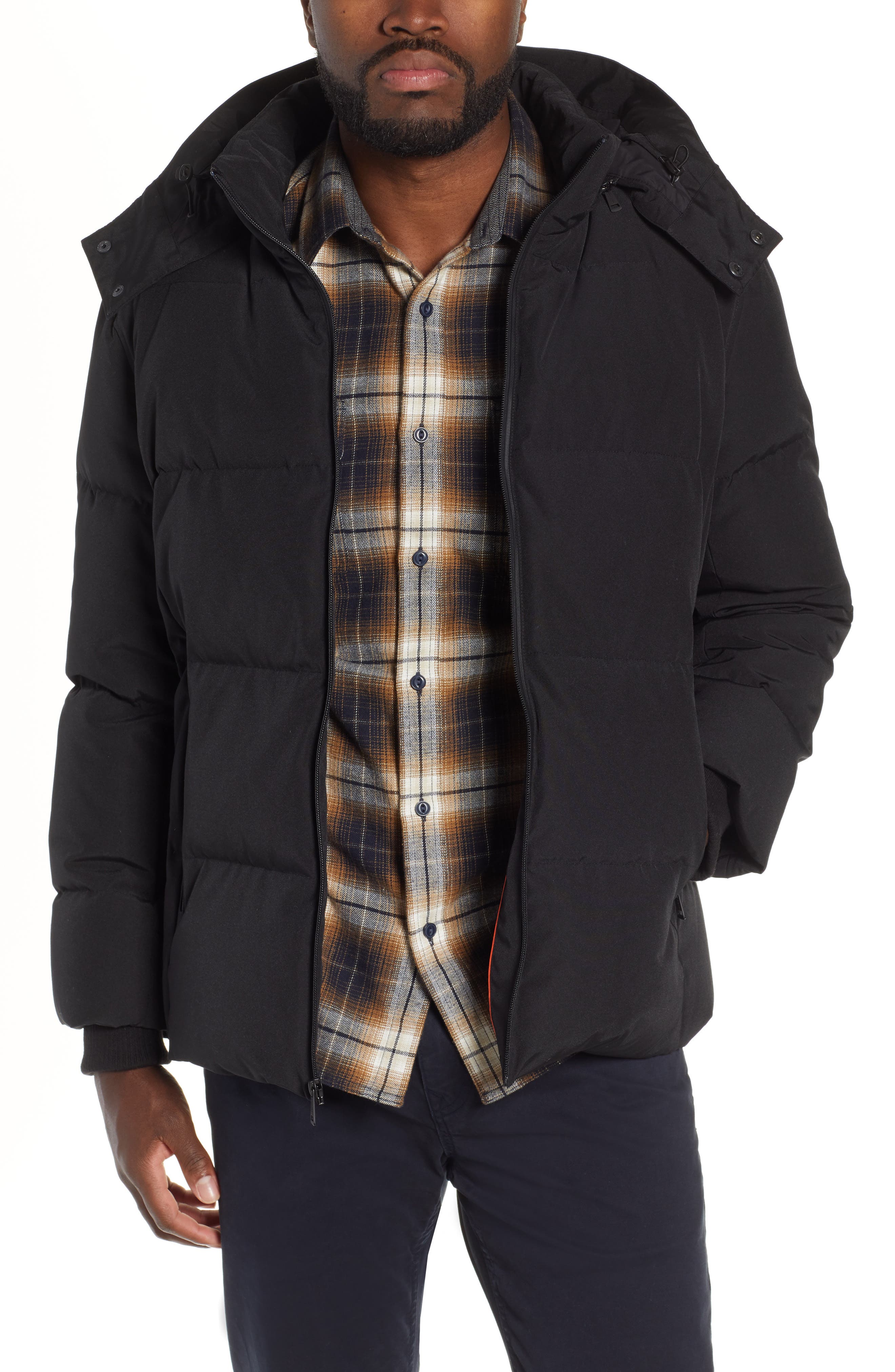Cole Haan Signature Hooded Puffer Jacket, Black