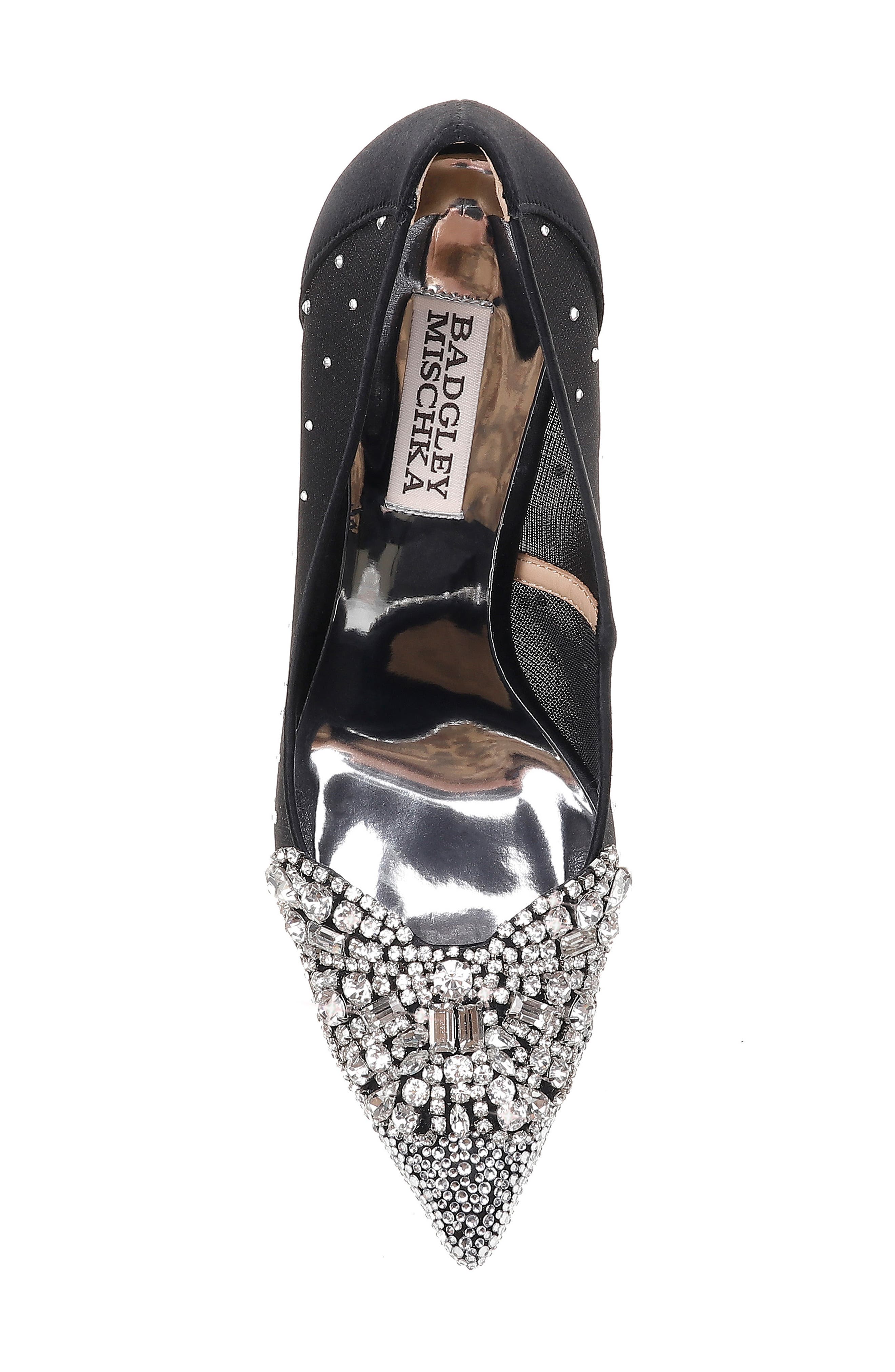 quintana mesh embellished pumps