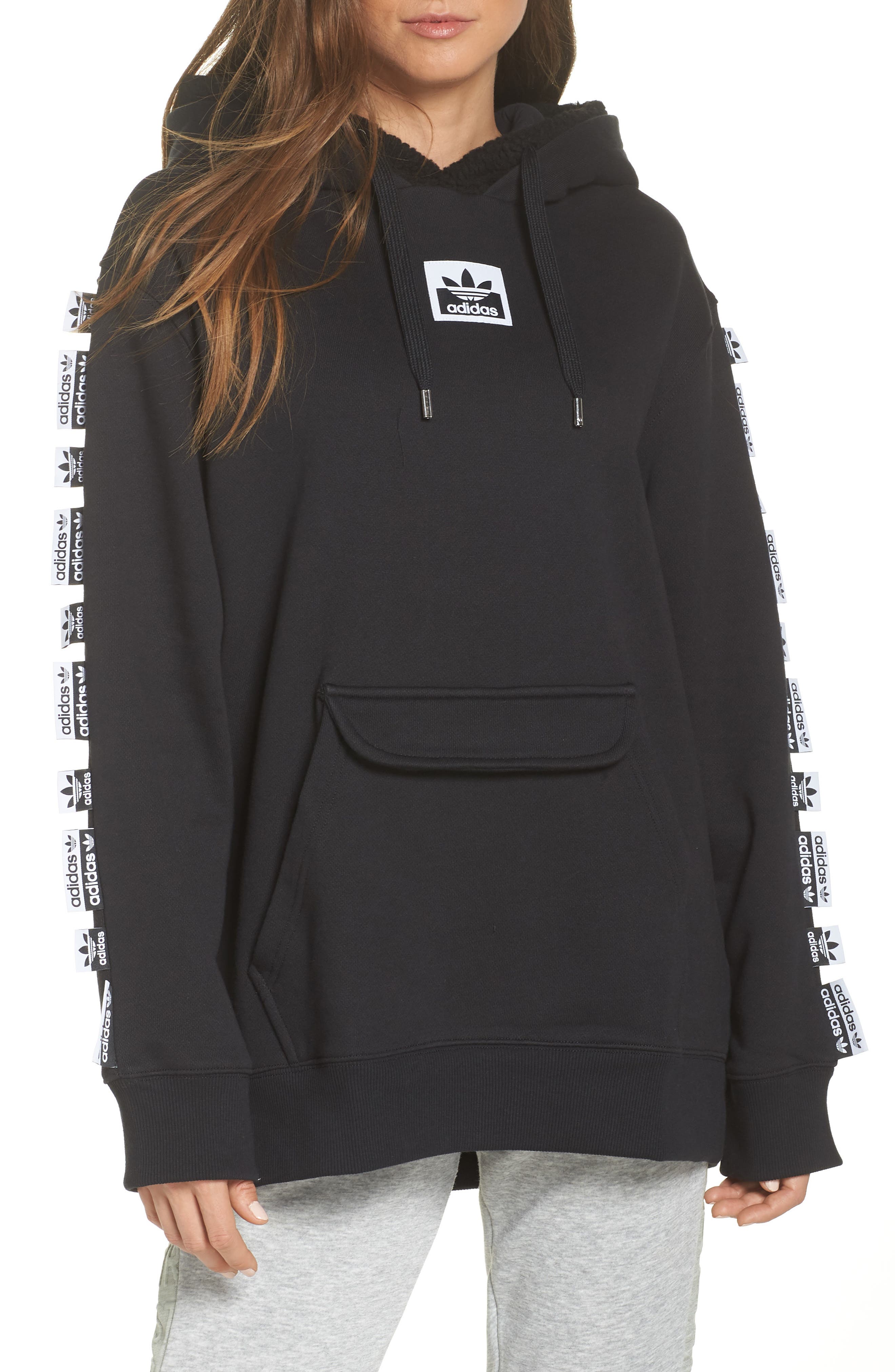 Adidas Originals X Olivia Oblanc Double Hoodie, Black