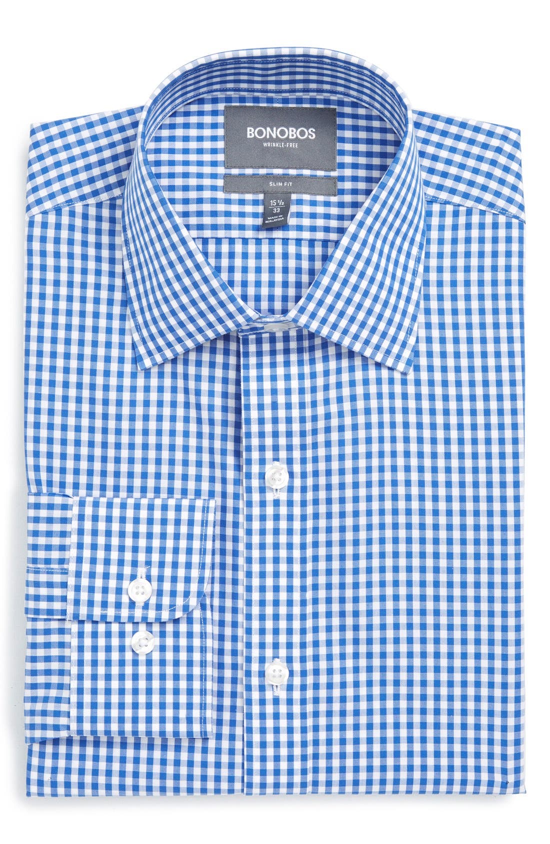 Bonobos Slim Fit Wrinkle Free Check Dress Shirt