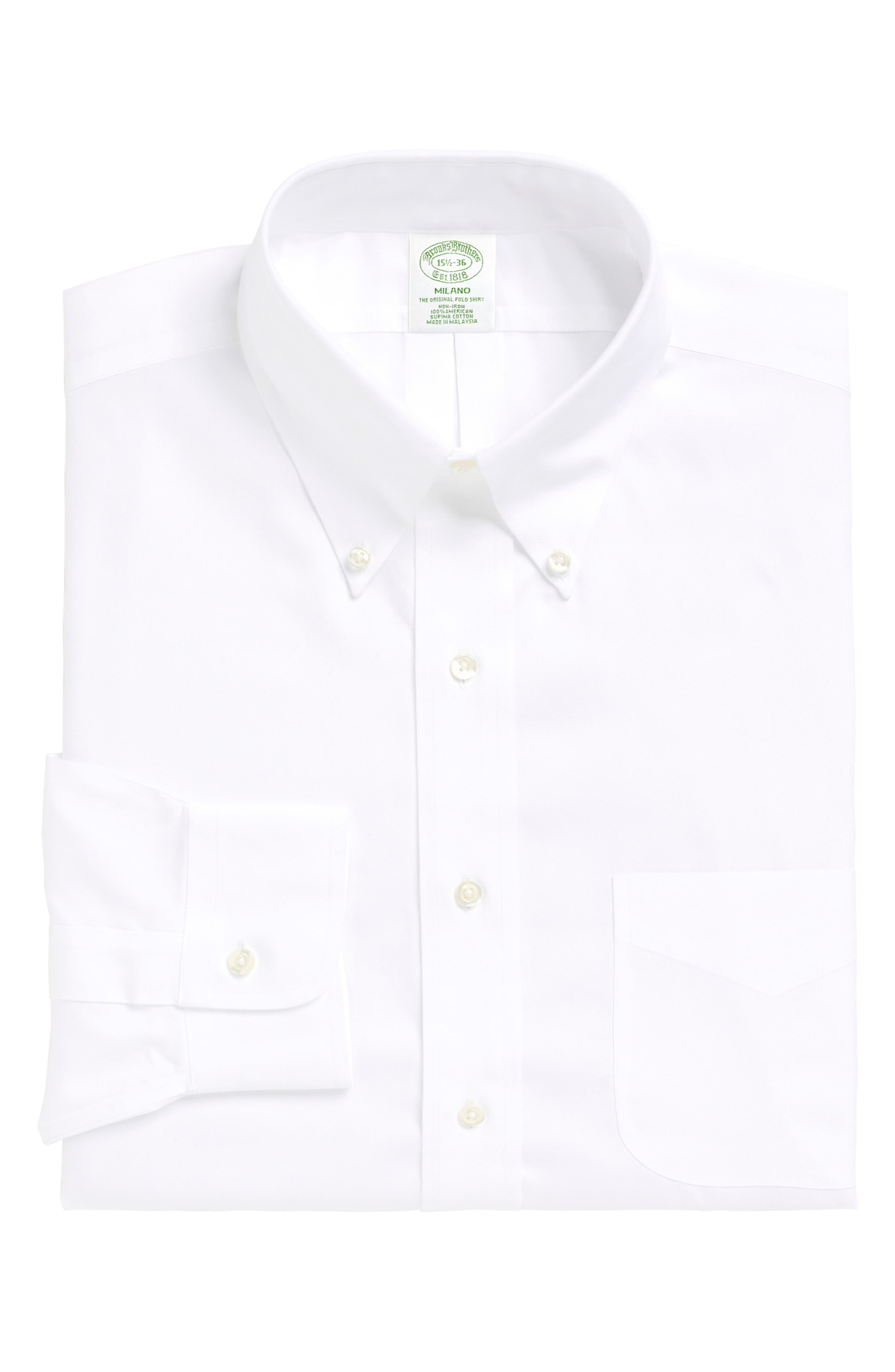 Brooks Brothers Trim Fit Solid Dress Shirt (3 For $207)