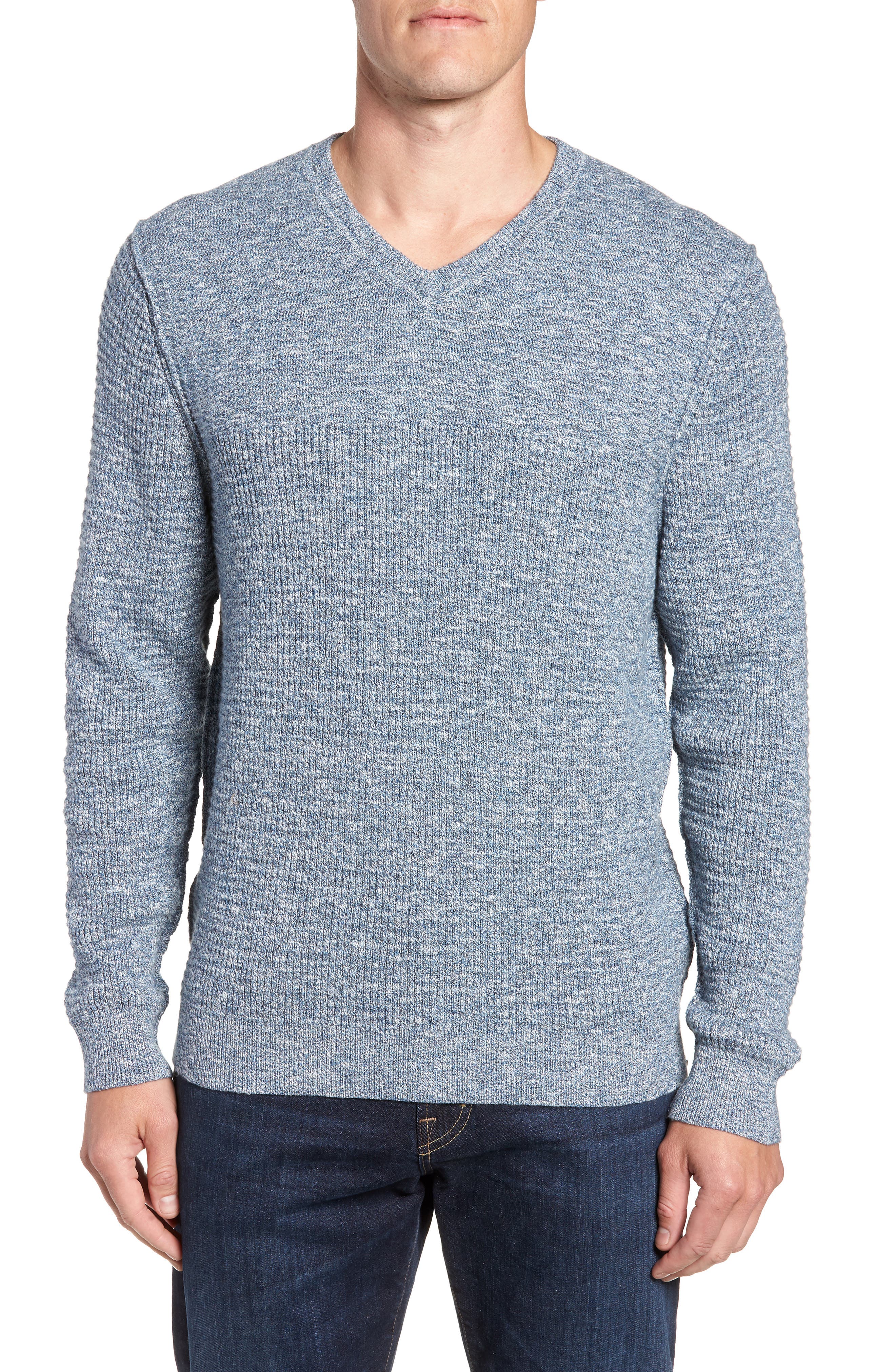 Tommy Bahama Isidro V-Neck Regular Fit Sweater, Blue