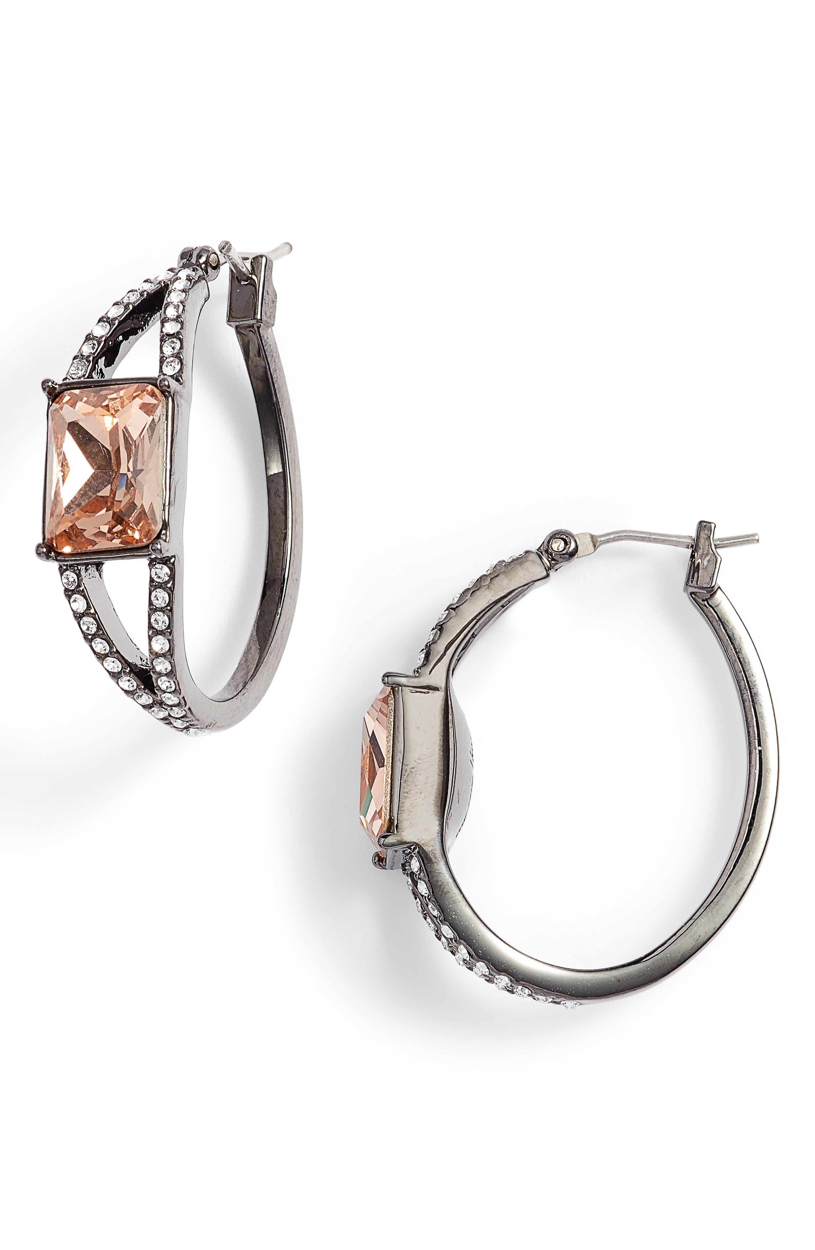 Jenny Packham Stone Hoop Earrings Nordstrom