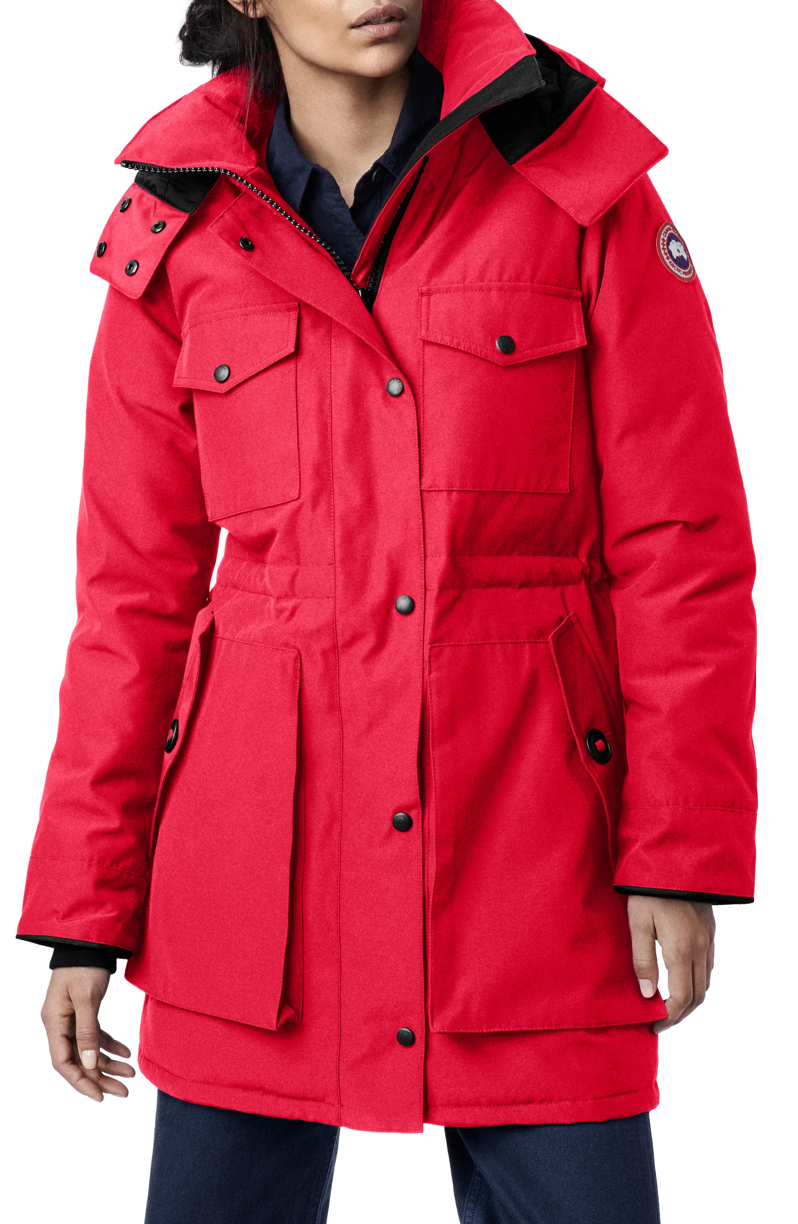 Canada Goose Gabriola Water Resistant Arctic Tech 625 Fill Power Down Parka, (0) - Red