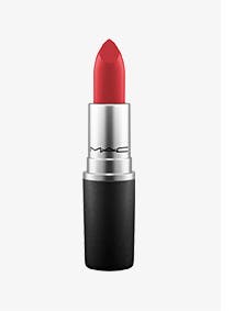 Red MAC lipstick.