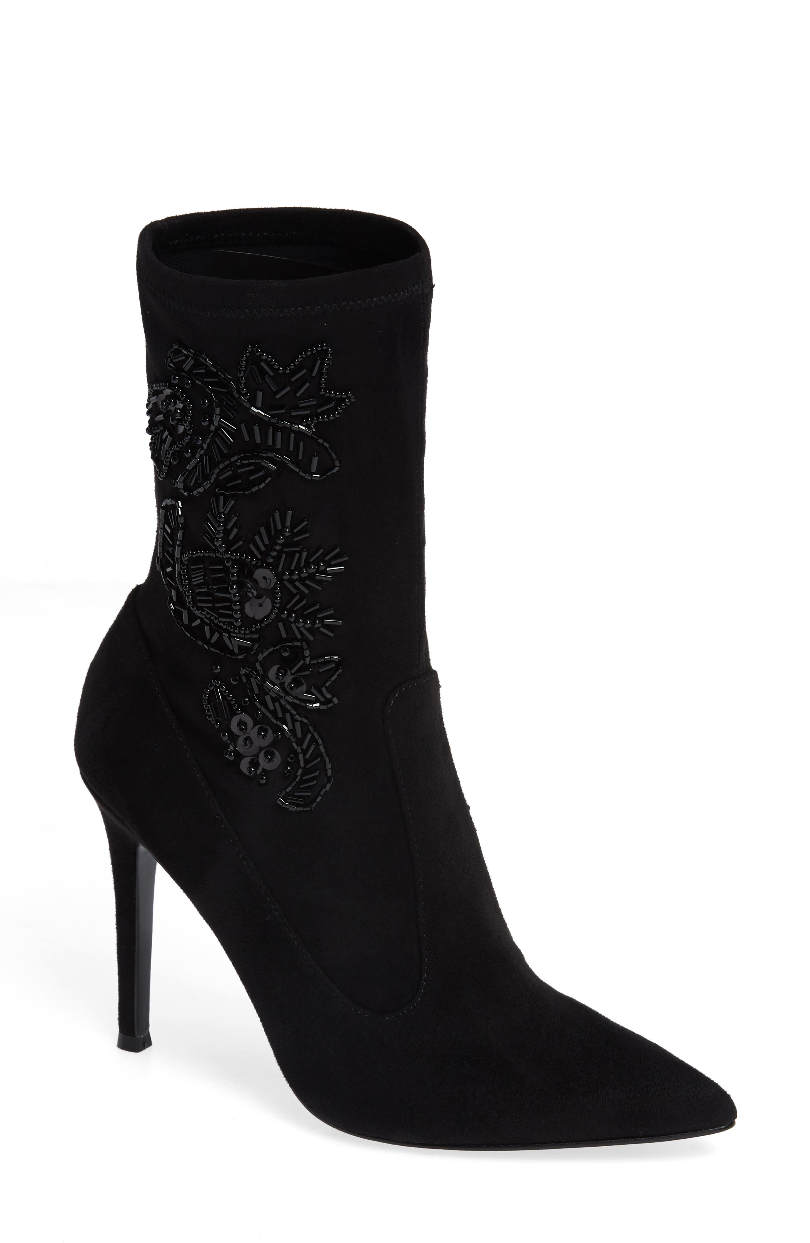 Nina Dorella Pointy Toe Bootie, Black