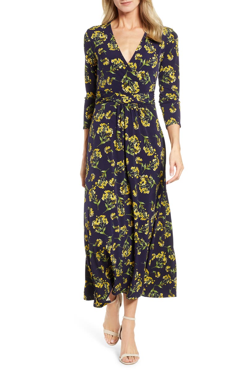 Chaus Chateau Bouquet Faux Wrap Dress | Nordstrom