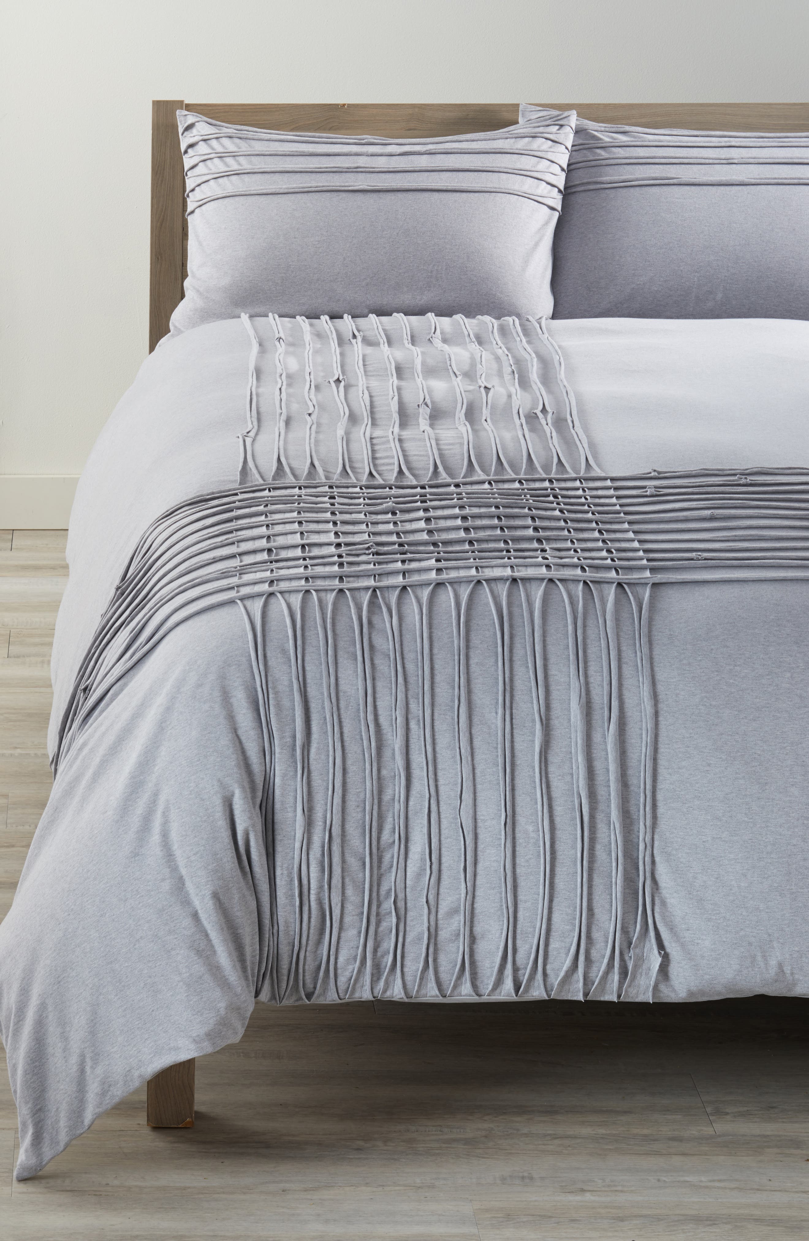 Nordstrom at Home Jersey Grid Duvet Cover Nordstrom