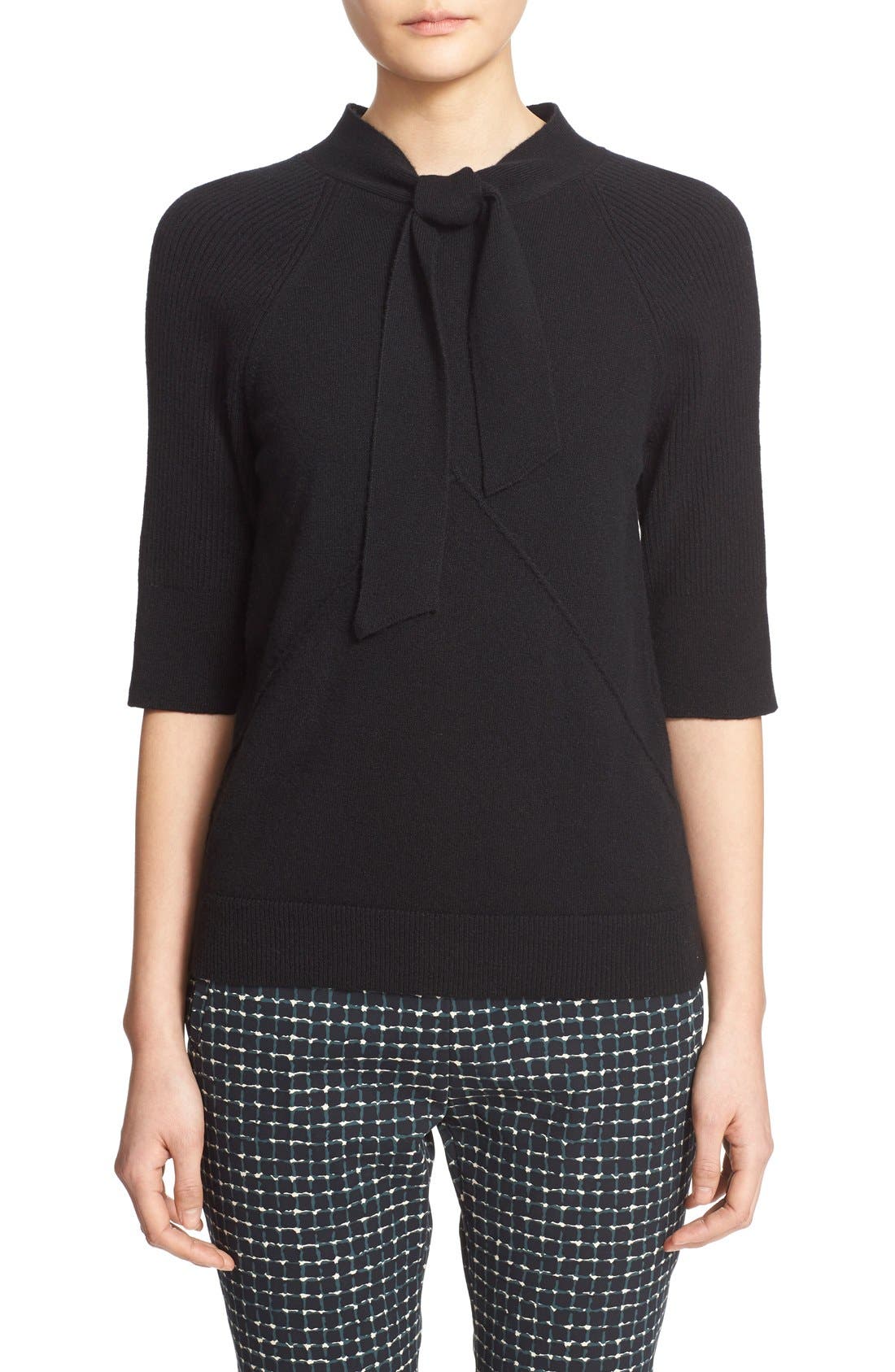 Tomas Maier Tie Neck Cashmere Sweater Nordstrom