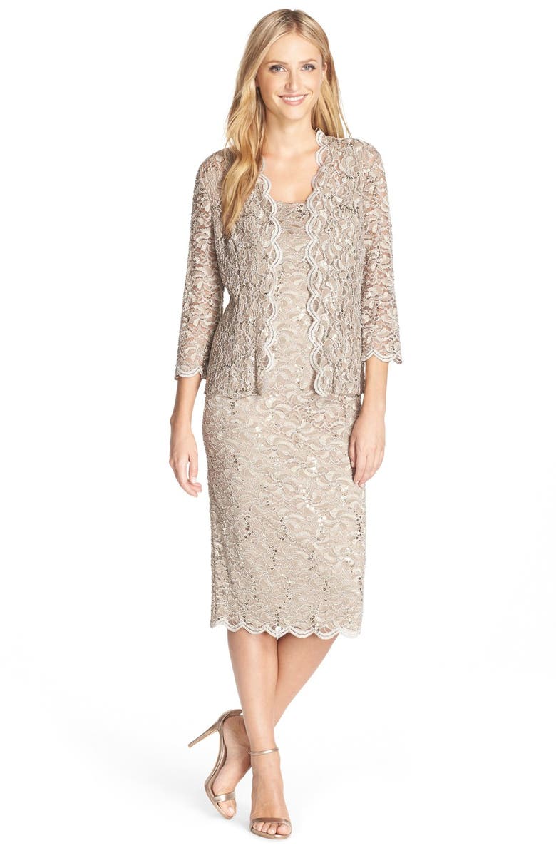 Alex Evenings Lace Dress & Jacket (Regular & Petite) | Nordstrom