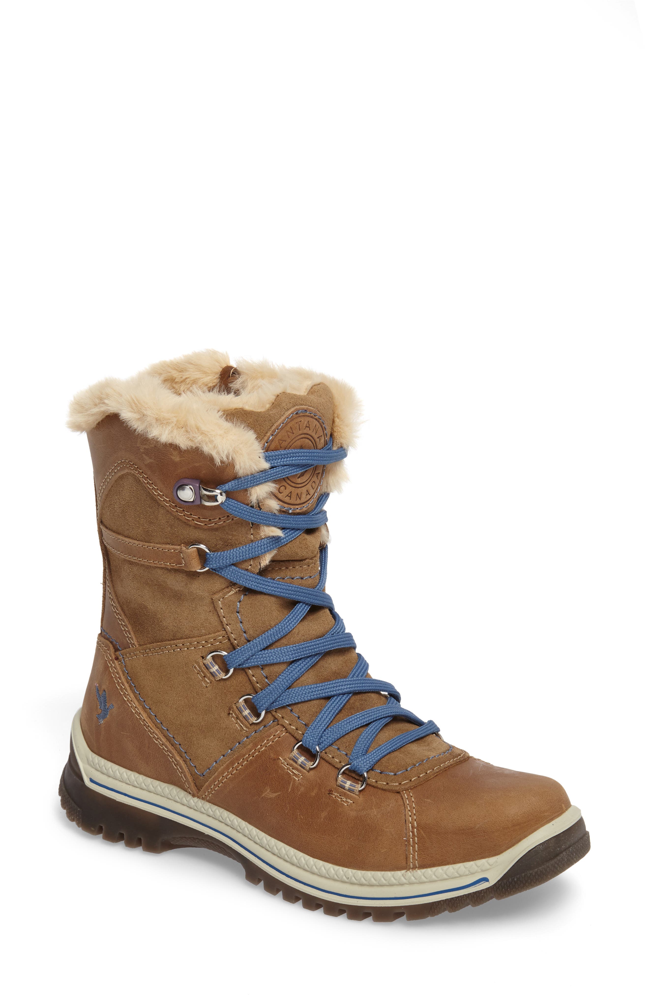 Santana Canada Majesta 2 Faux Fur Lined Waterproof Boot, Brown