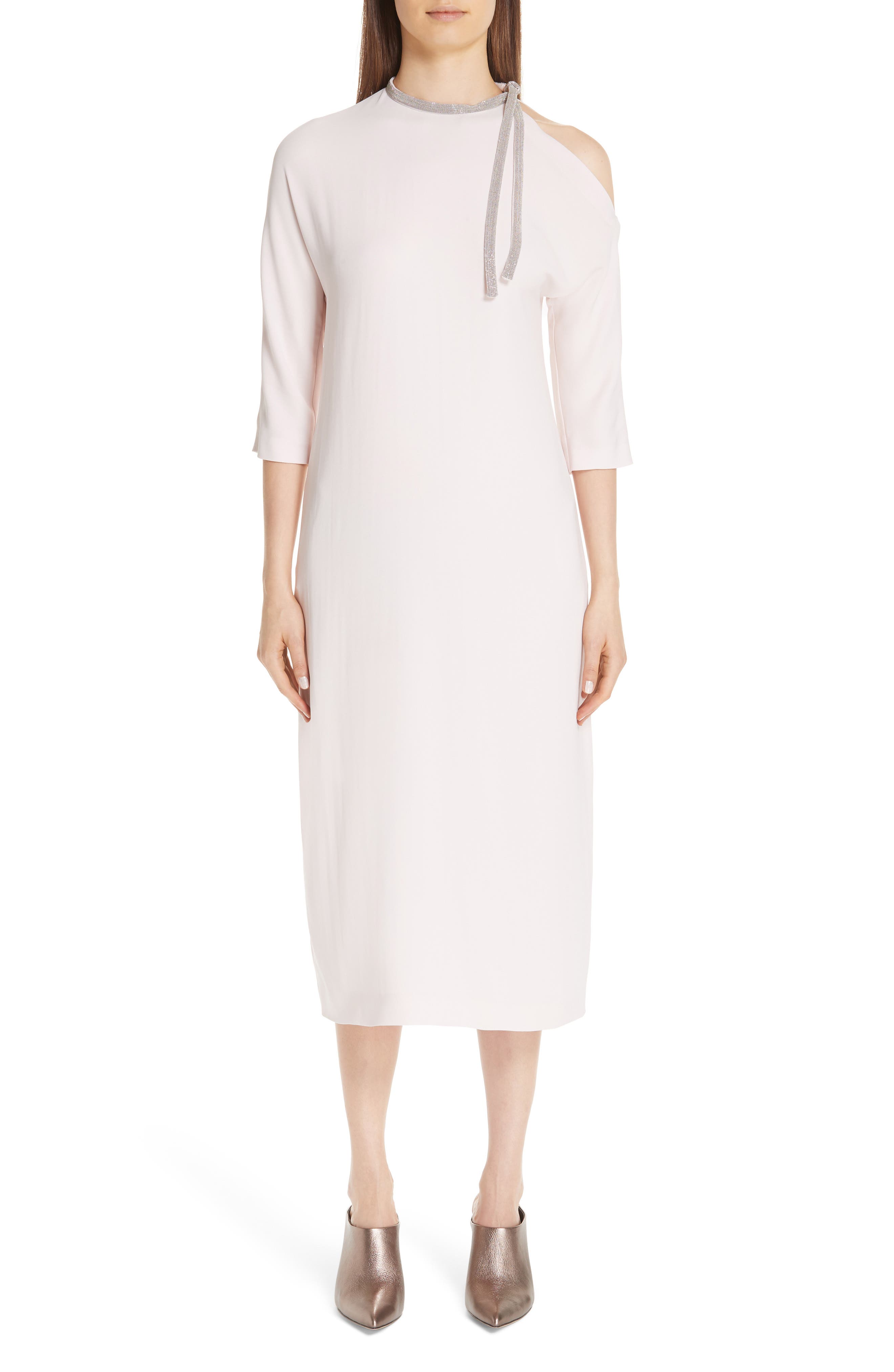 Fabiana Filippi Precious Cutout Dress, US / 42 IT - Pink