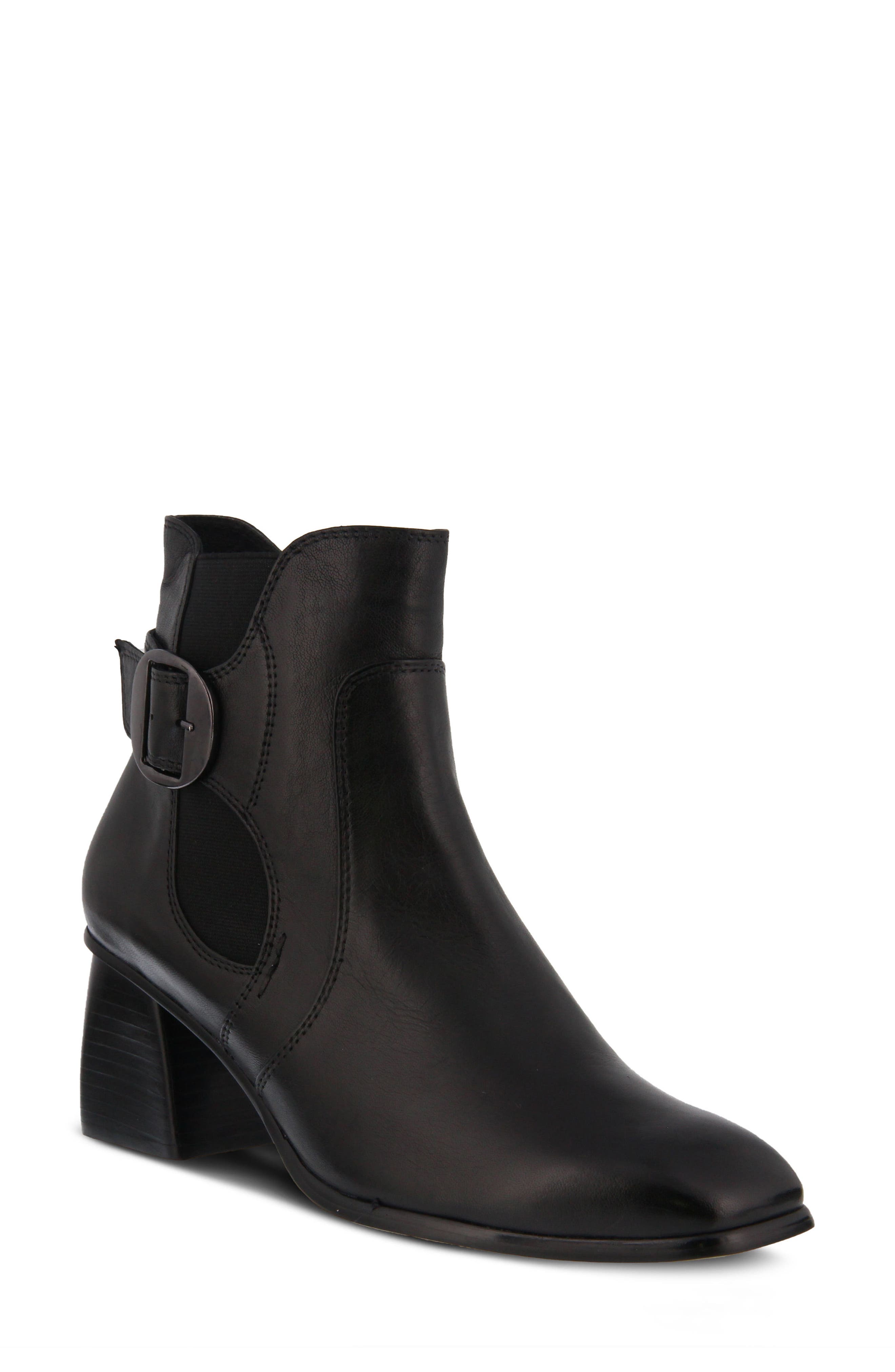 Spring Step Felice Faux Fur Lined Bootie - Black