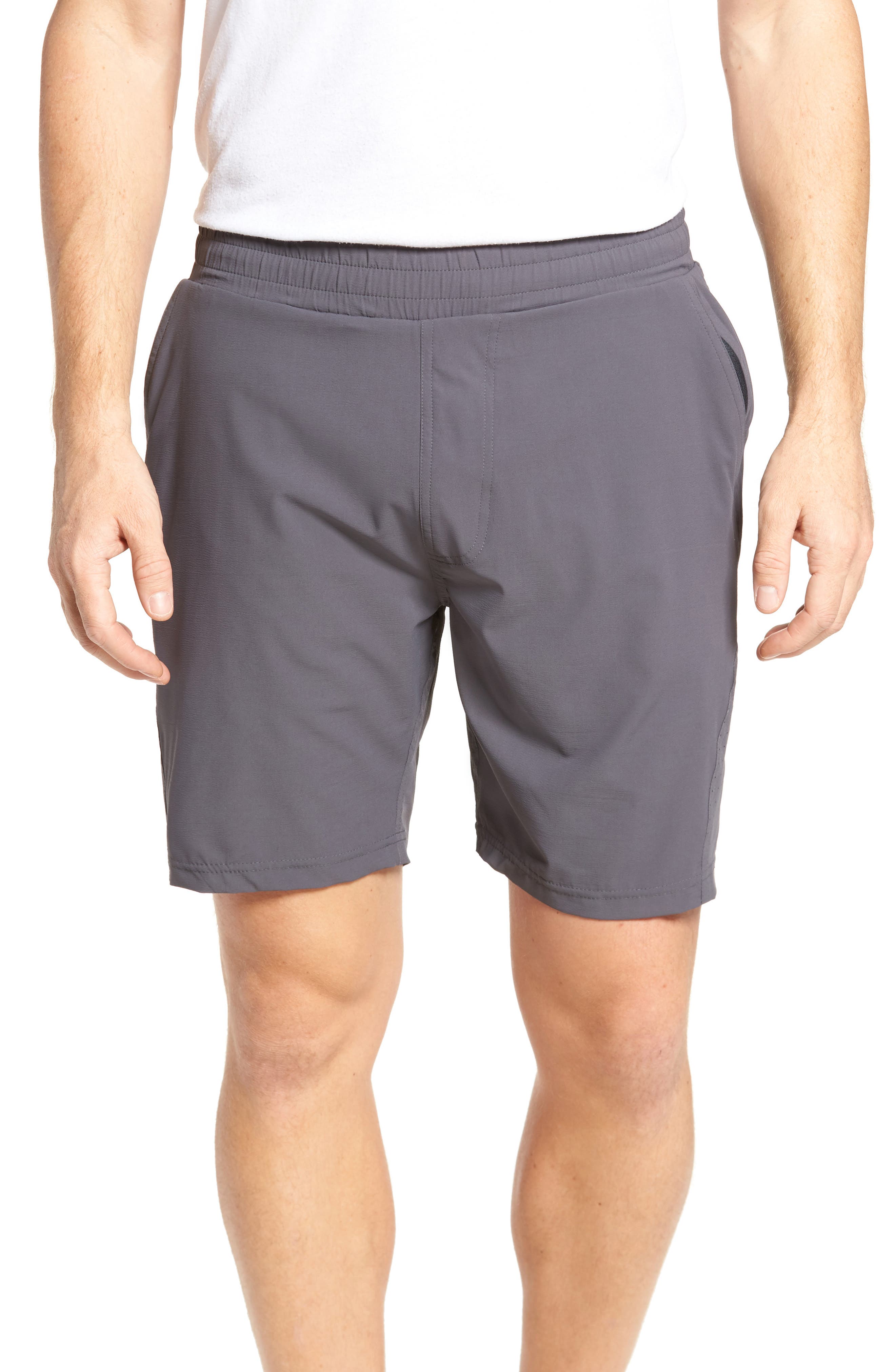 Tasc Performance Charge Water Resistant Athletic Shorts, Grey