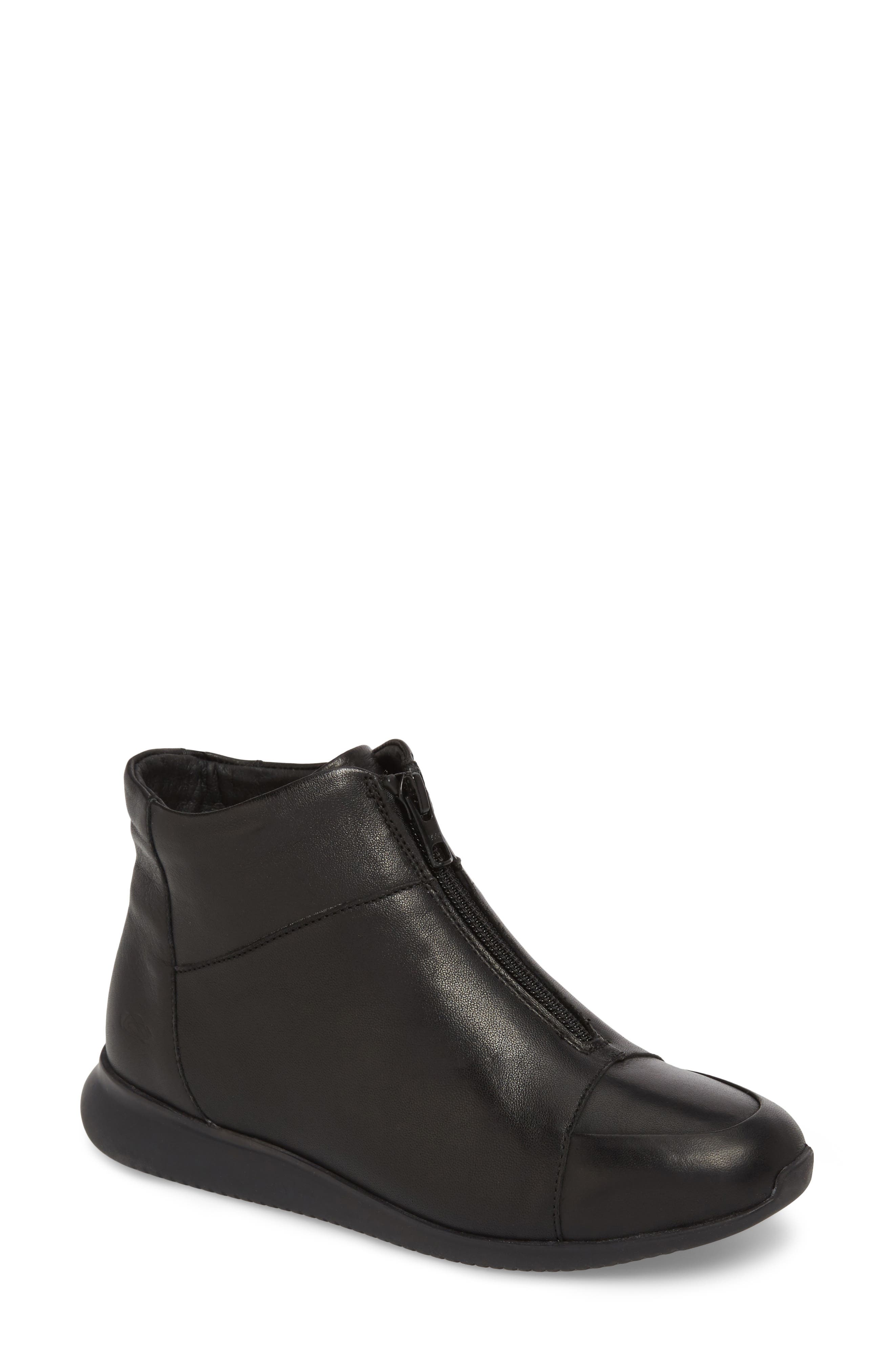 Cloud Roy Wool Lined Cap Toe Bootie - Black