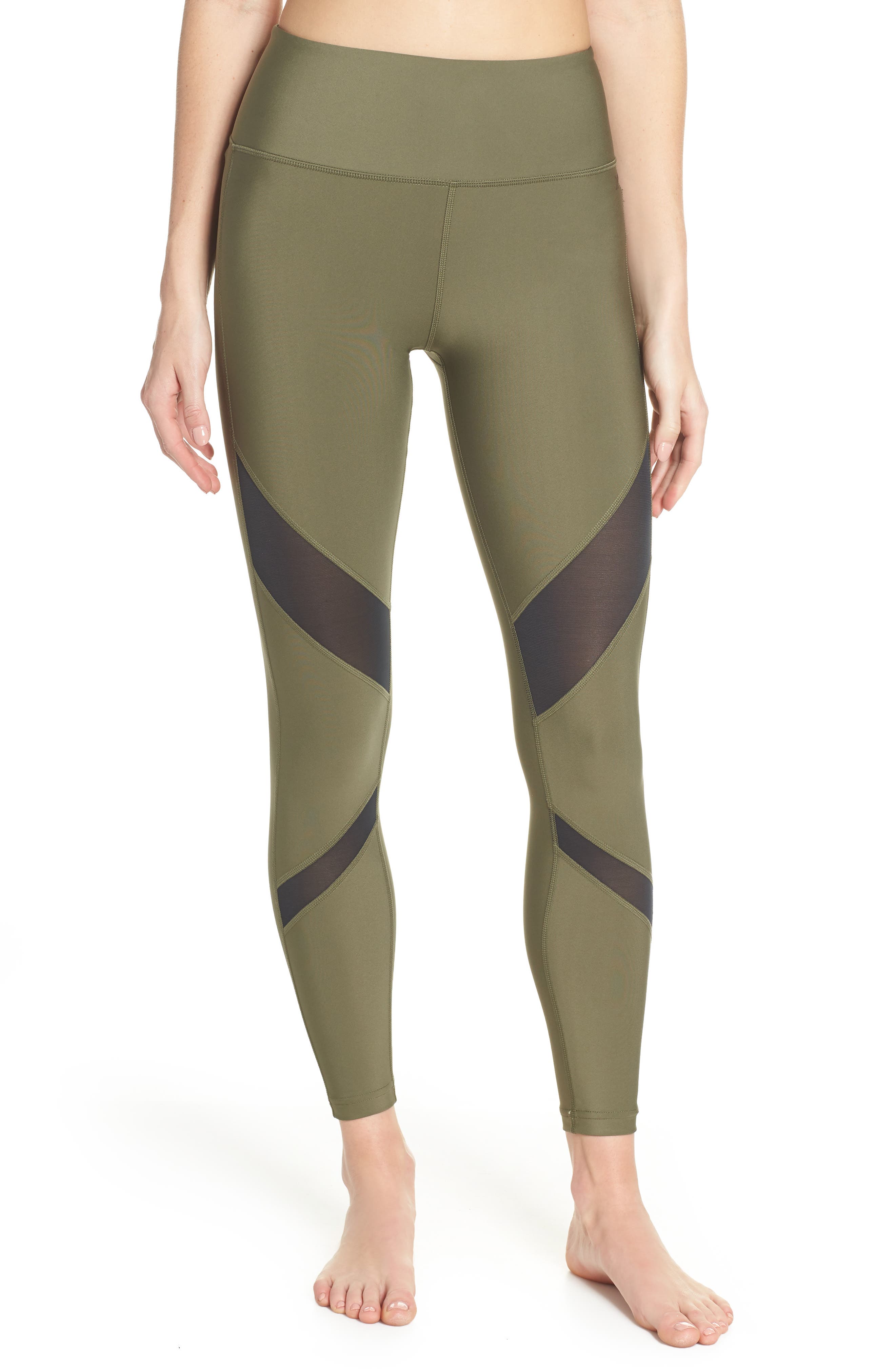 Hurley Quick Dry Mesh Leggings, Green