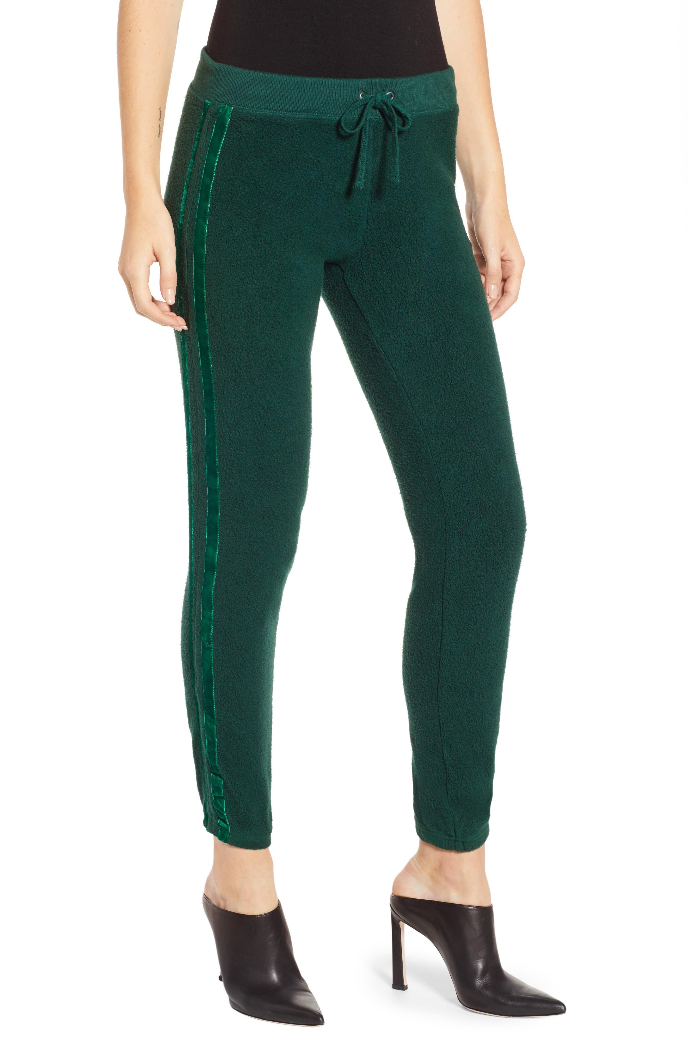 Women's Pam & Gela Velvet Stripe Sweatpants Women's Pam & Gela Velvet Stripe Sweatpants