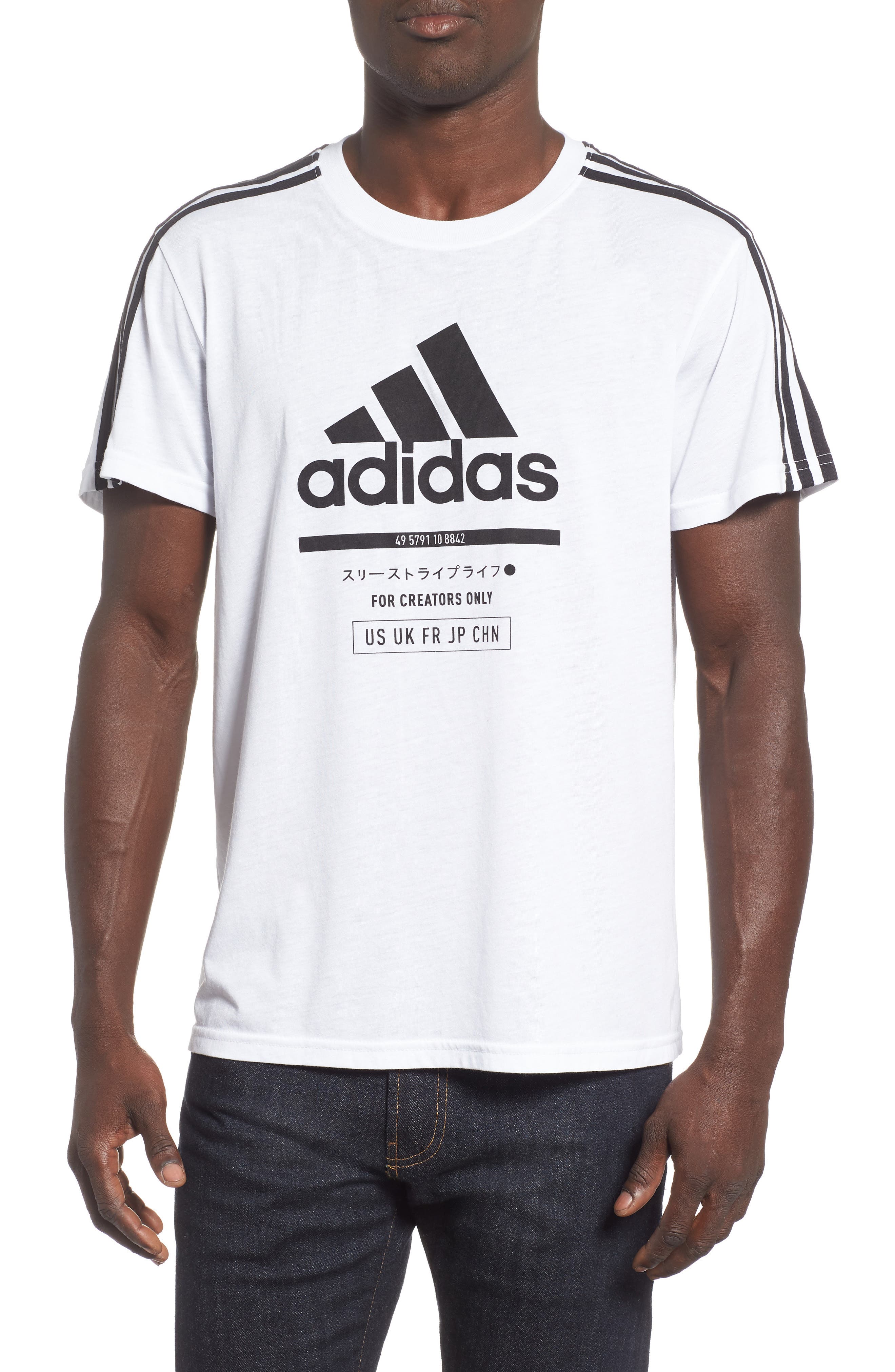 Adidas Classic International T-Shirt, White