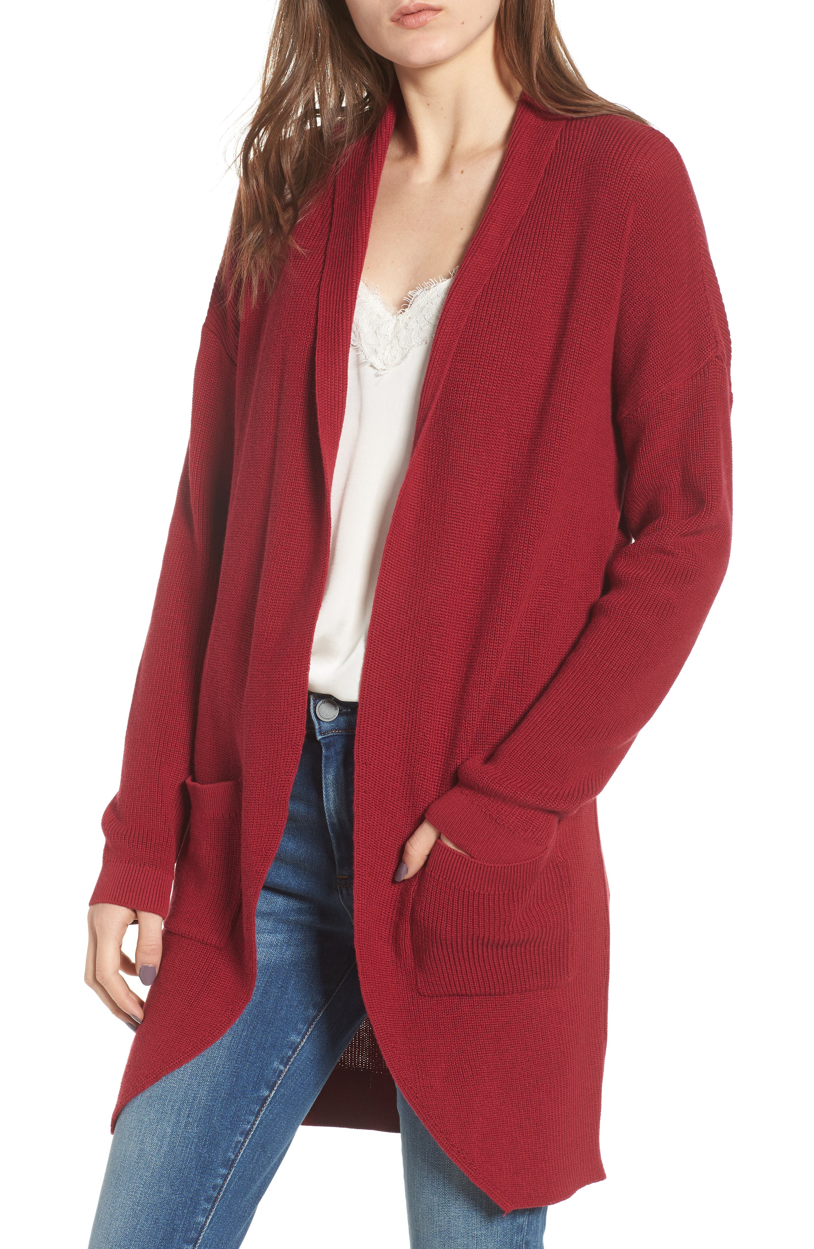  Stitch Curve Hem Cardigan | Nordstrom