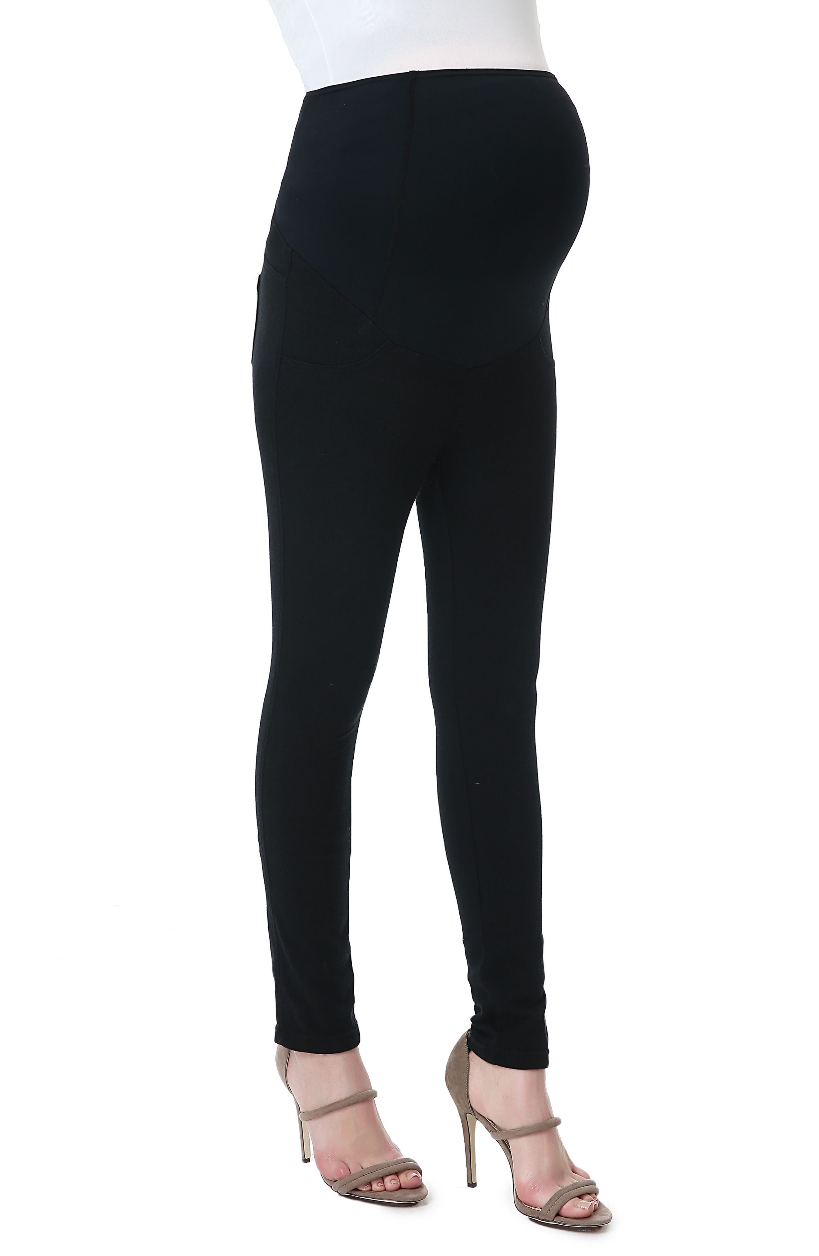 Kimi & Kai Lenora Maternity Leggings, Black
