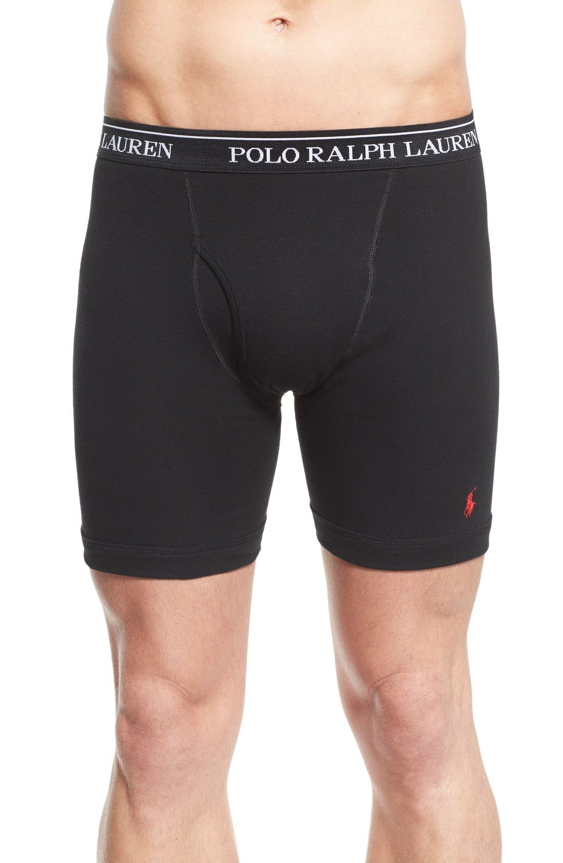 Polo Ralph Lauren Long Leg Cotton Boxer Briefs (Assorted 3Pack