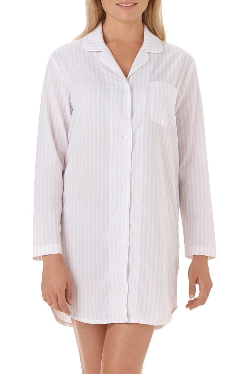 The White Company Stripe Cotton Sleep Shirt | Nordstrom