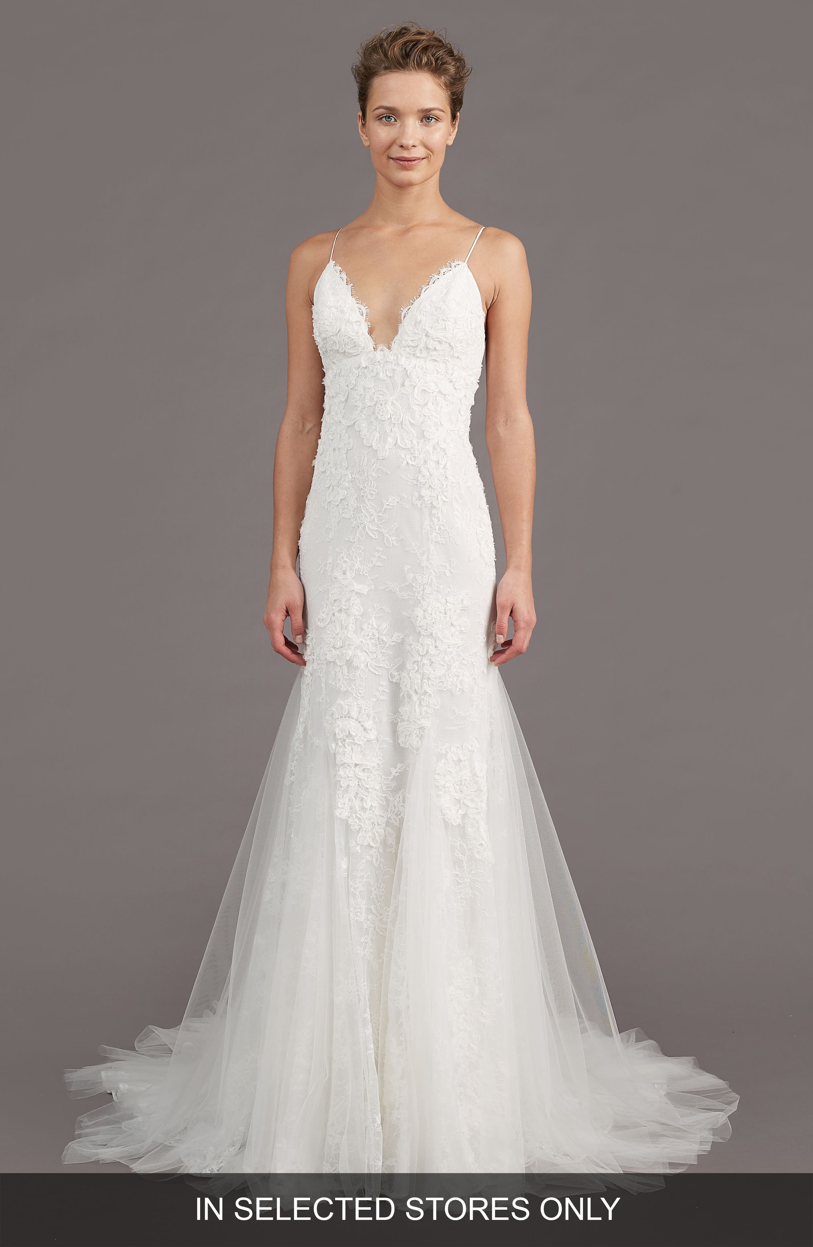 Amsale Kalel Stretch Silk Mermaid Gown