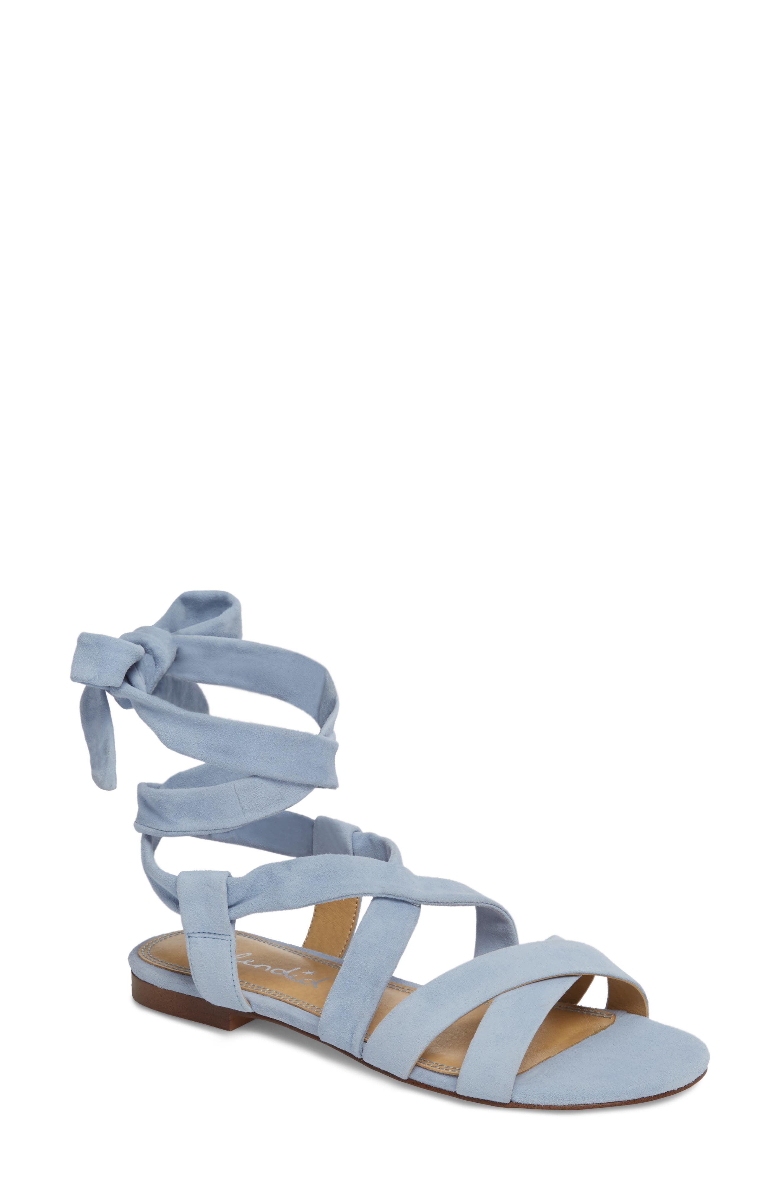 Splendid Feodora Ankle Wrap Sandal, Purple