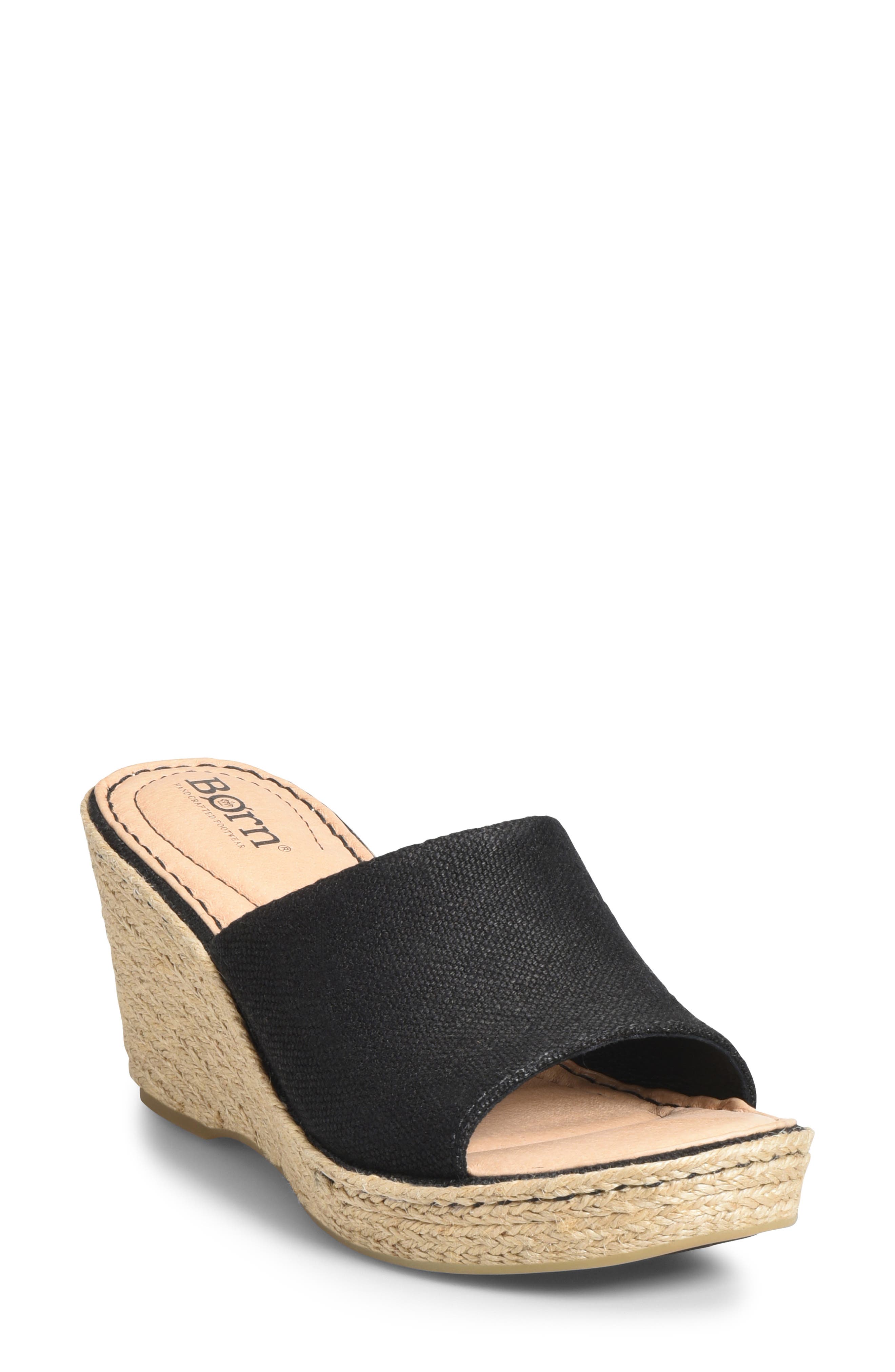 B?rn Missoula Wedge Sandal, Black