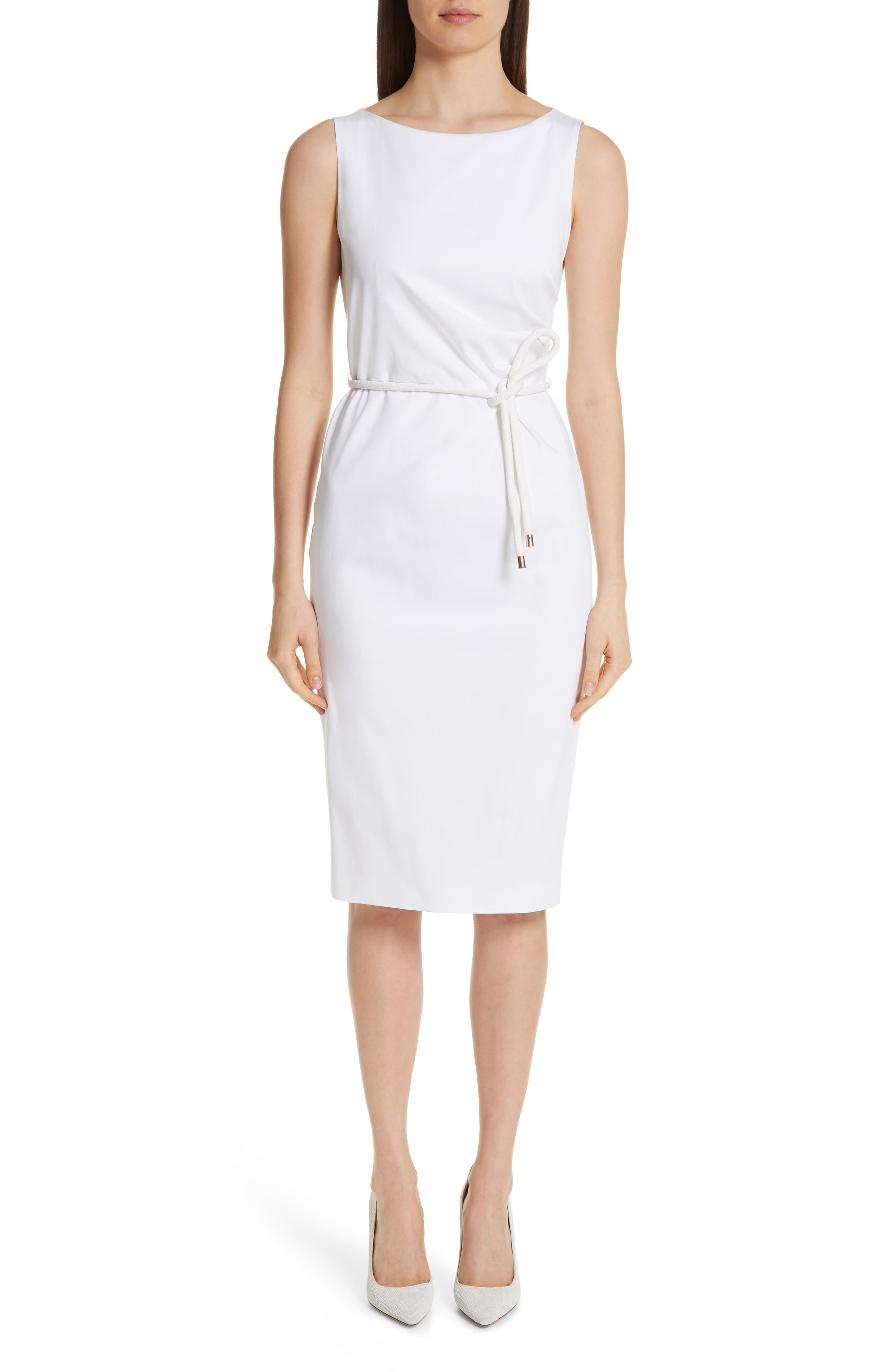 Max Mara Cordoba Sheath Dress, White