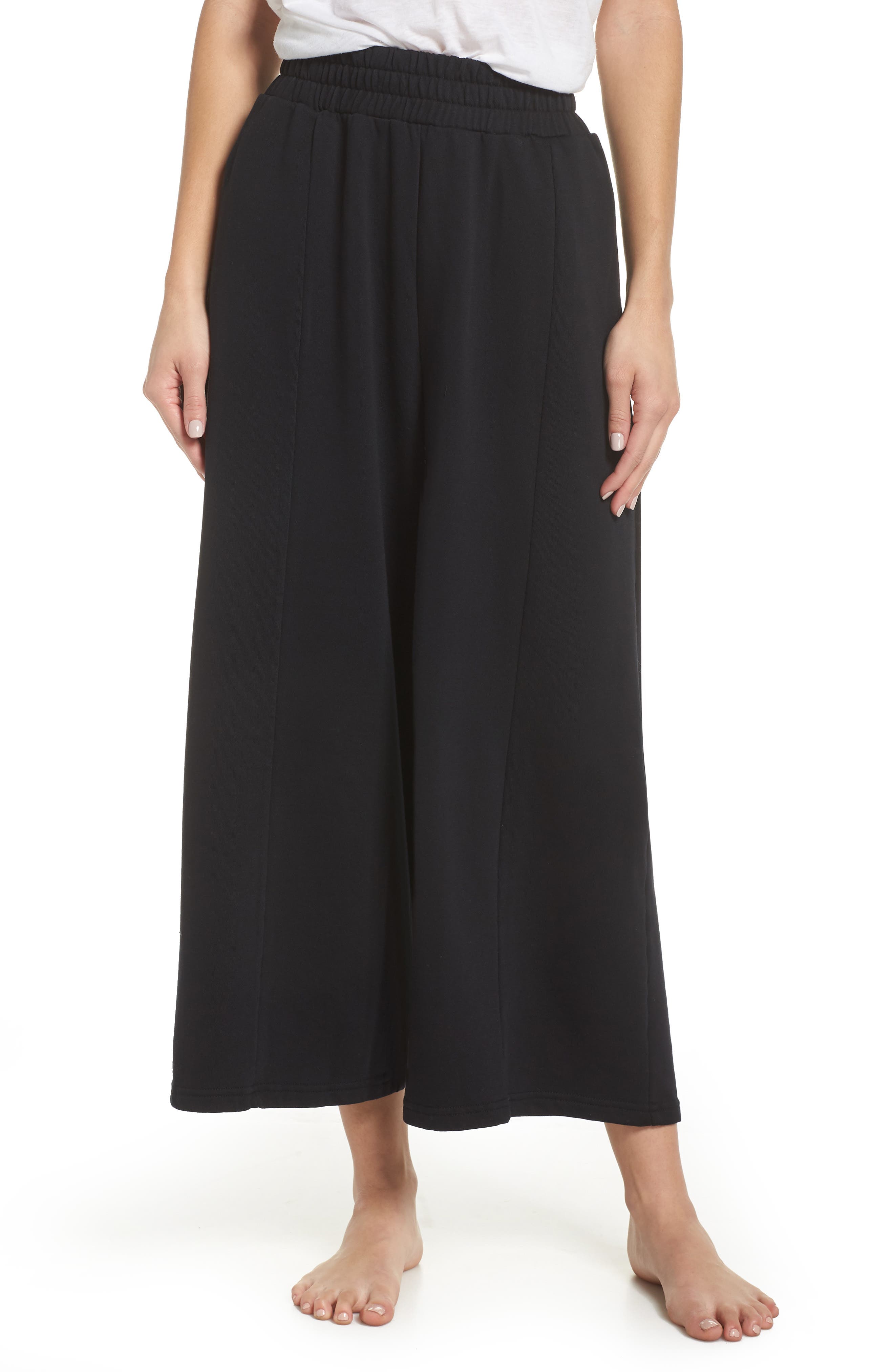 The Laundry Room Flare Leg Crop Pants, Black