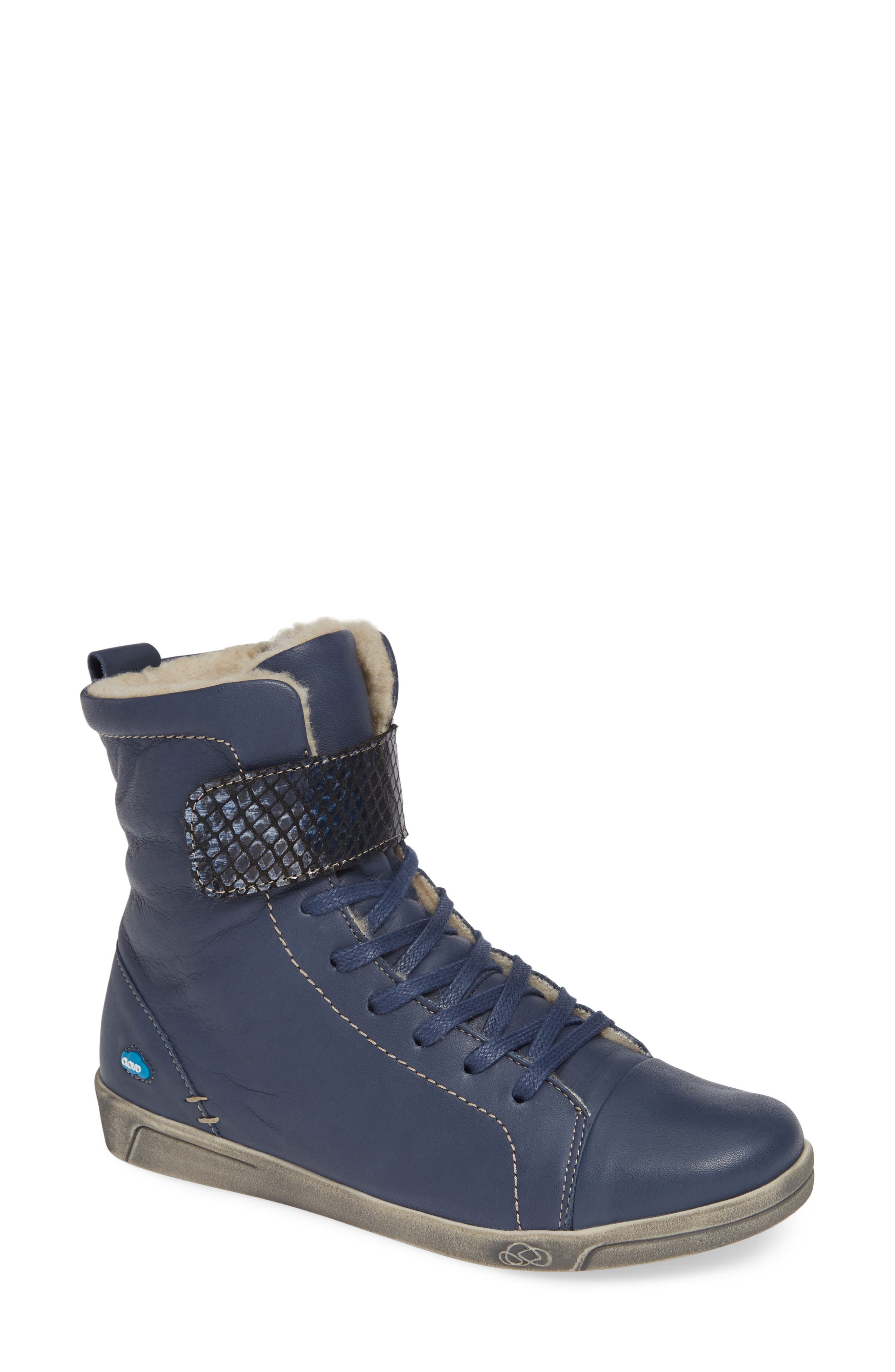 Cloud Amos Wool Lined Bootie - Blue