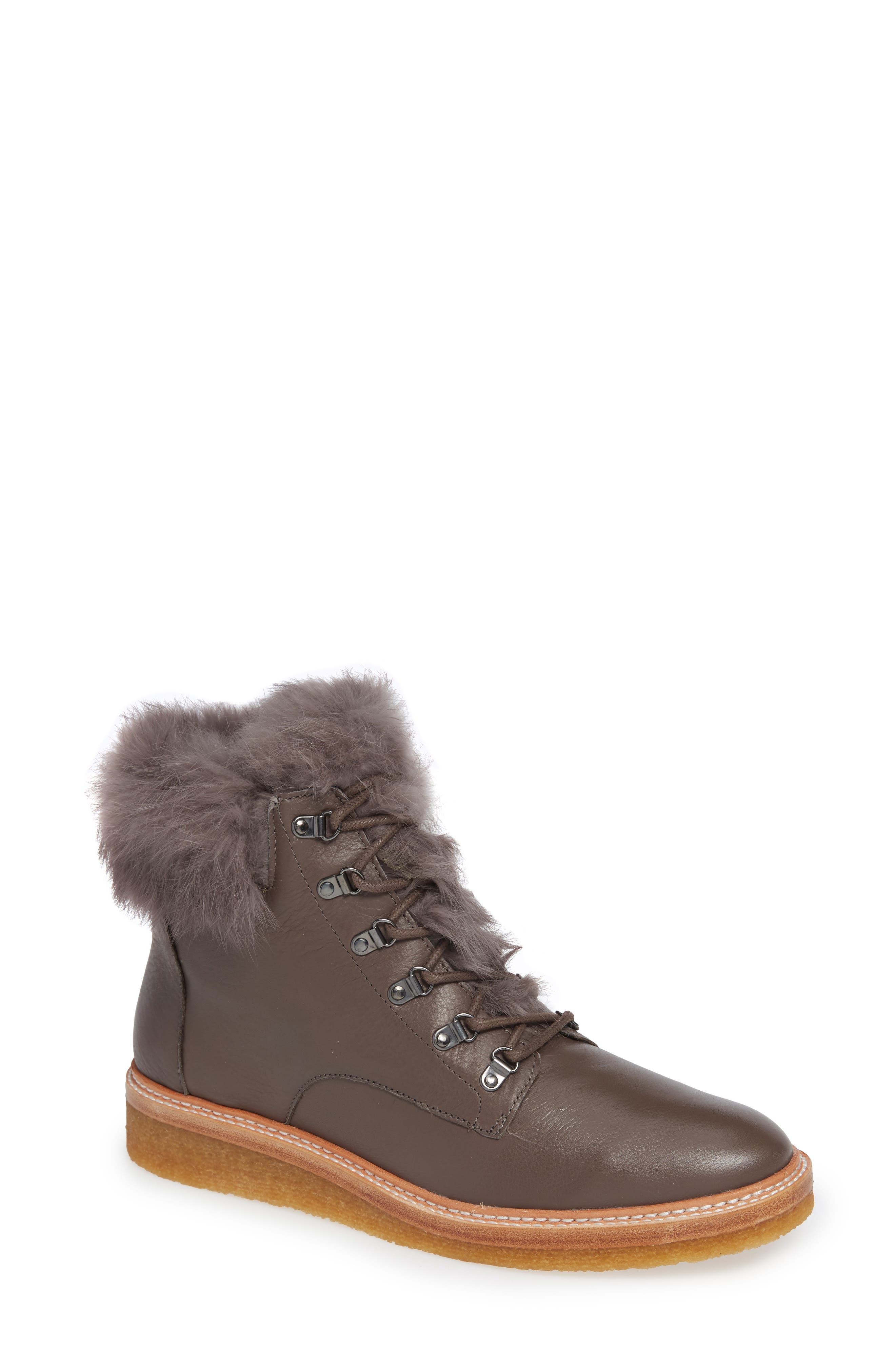 Botkier Winter Genuine Rabbit Fur Trim Boot