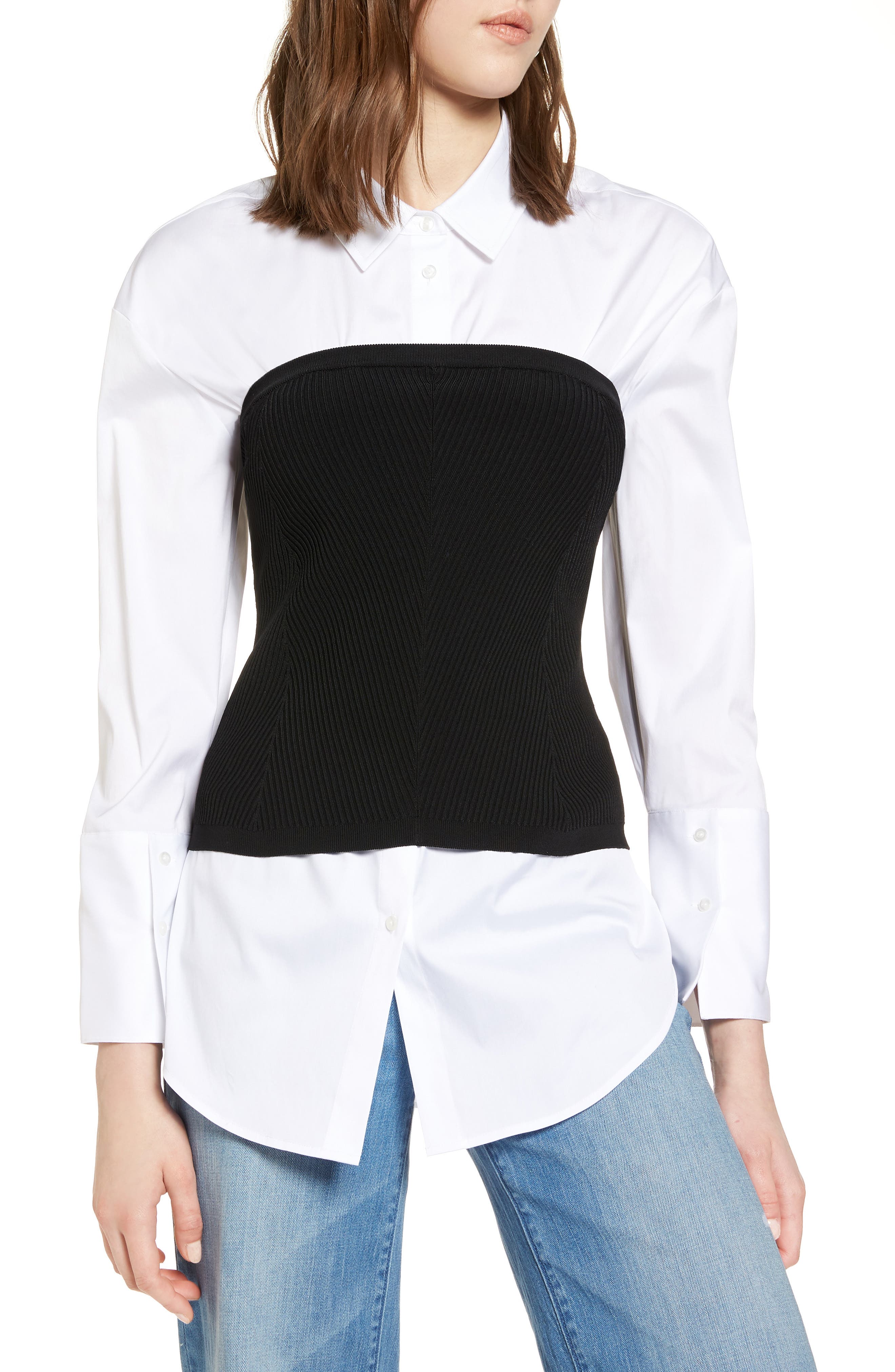Halogen® Corset Sweater Nordstrom