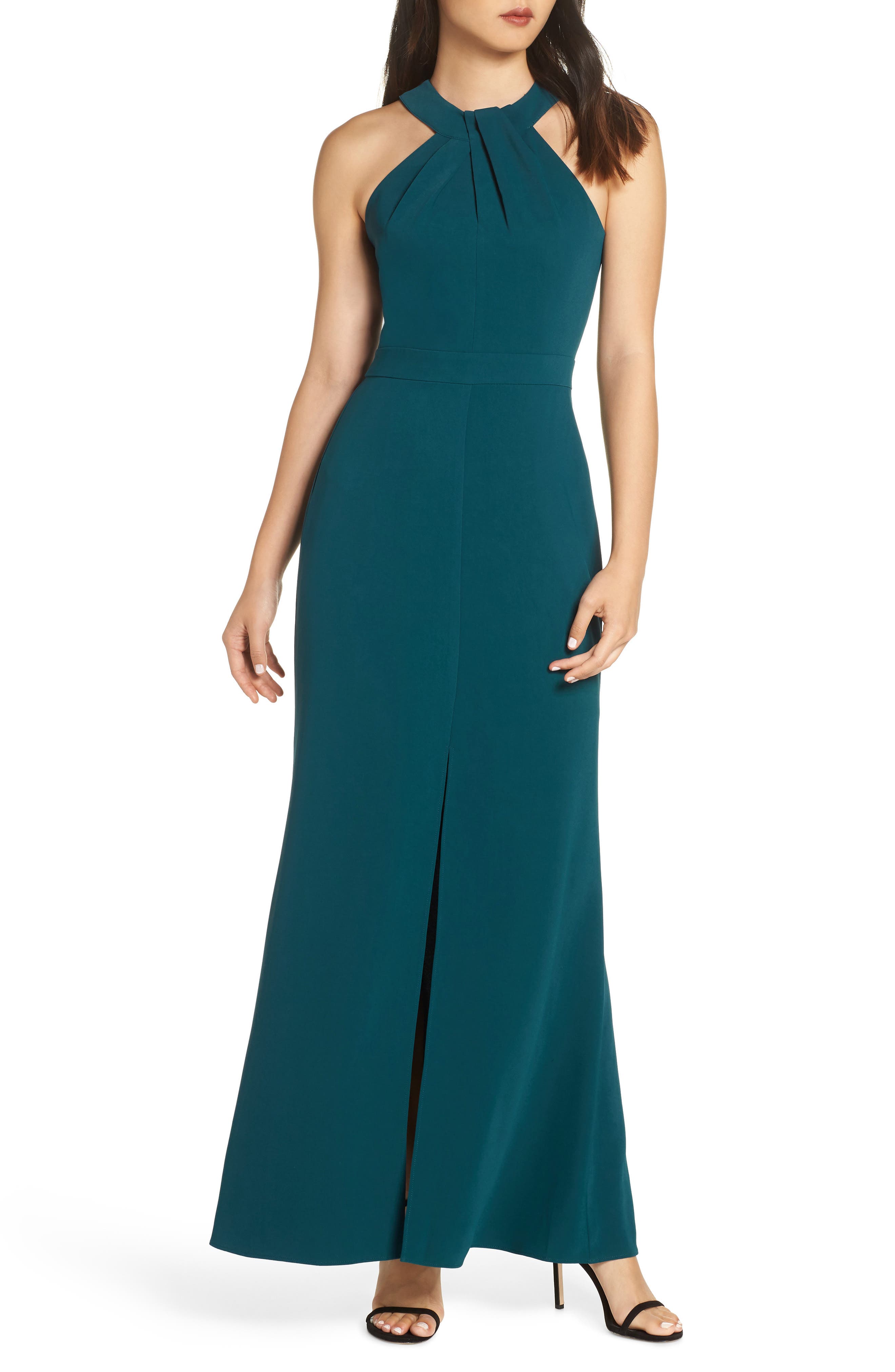 Harlyn Halter Gown, Green